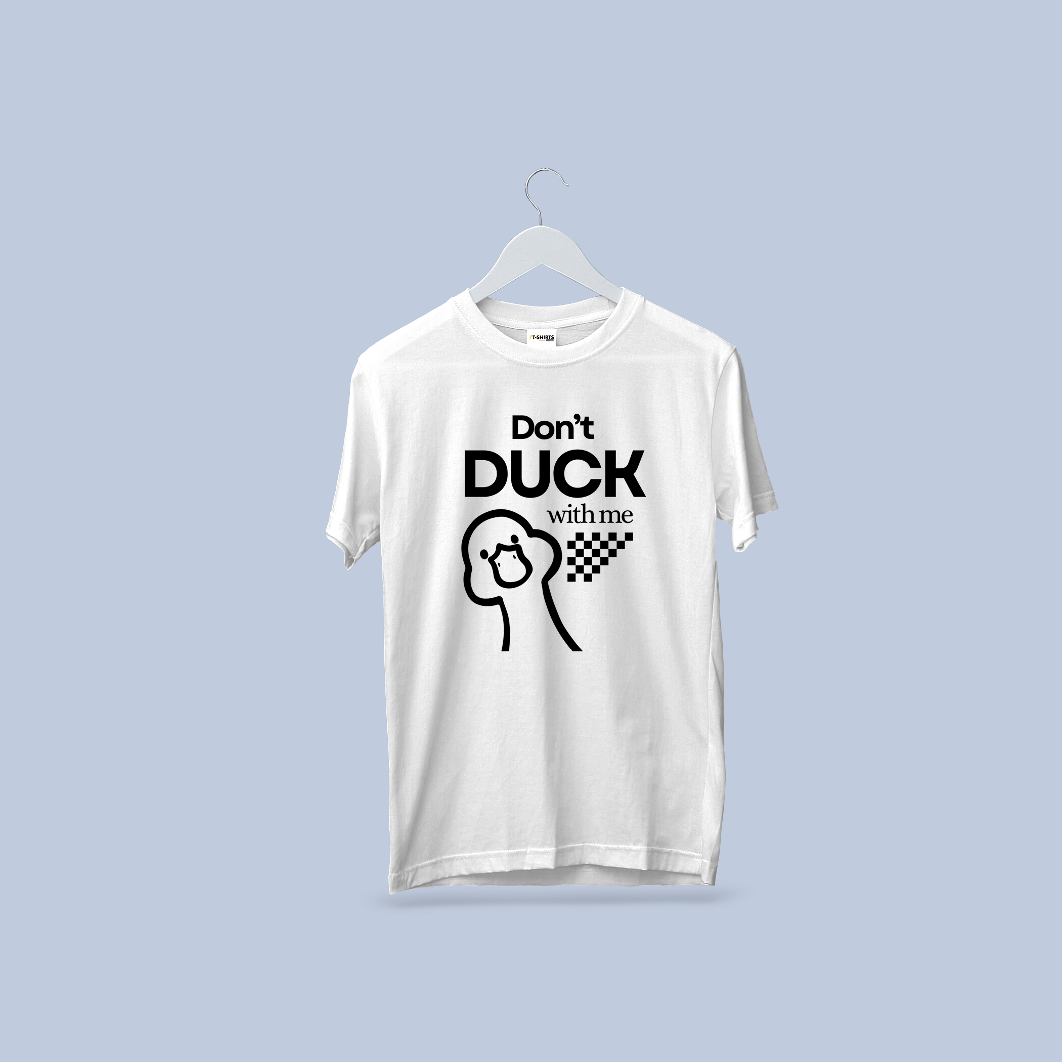 Don't Duck With Me! Funny Duck Pun Graphic Tee | White T-Shirt