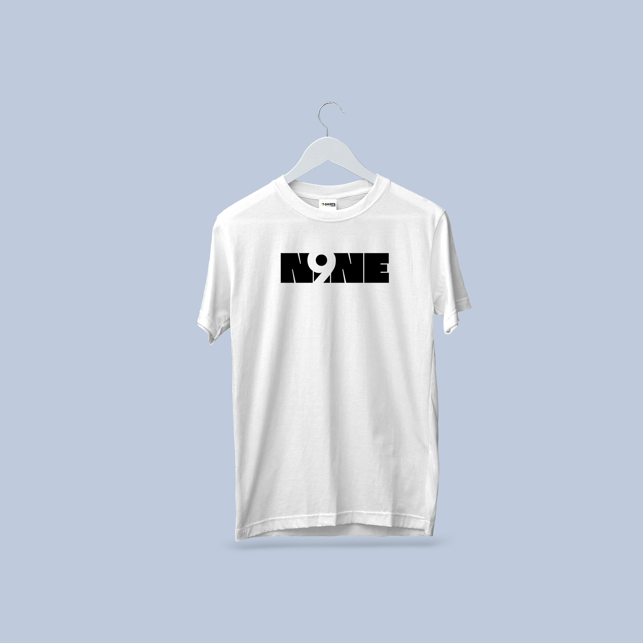 NONE Statement Graphic T-Shirt | Minimalist Text Design Tee