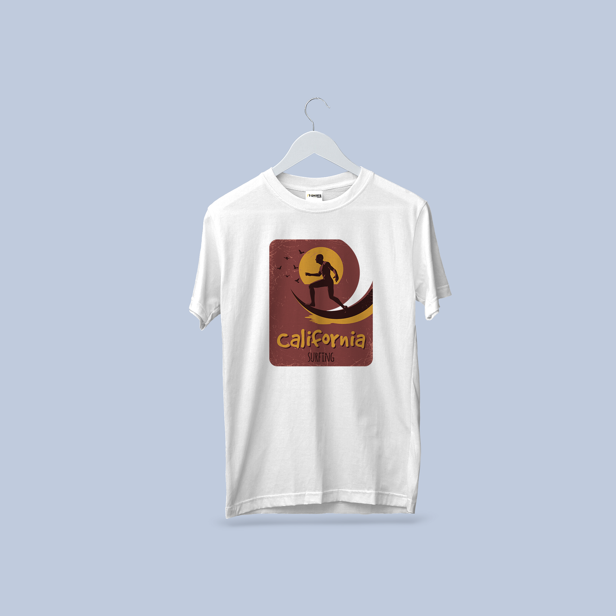 California Surfing Vintage Sunset Graphic Tee
