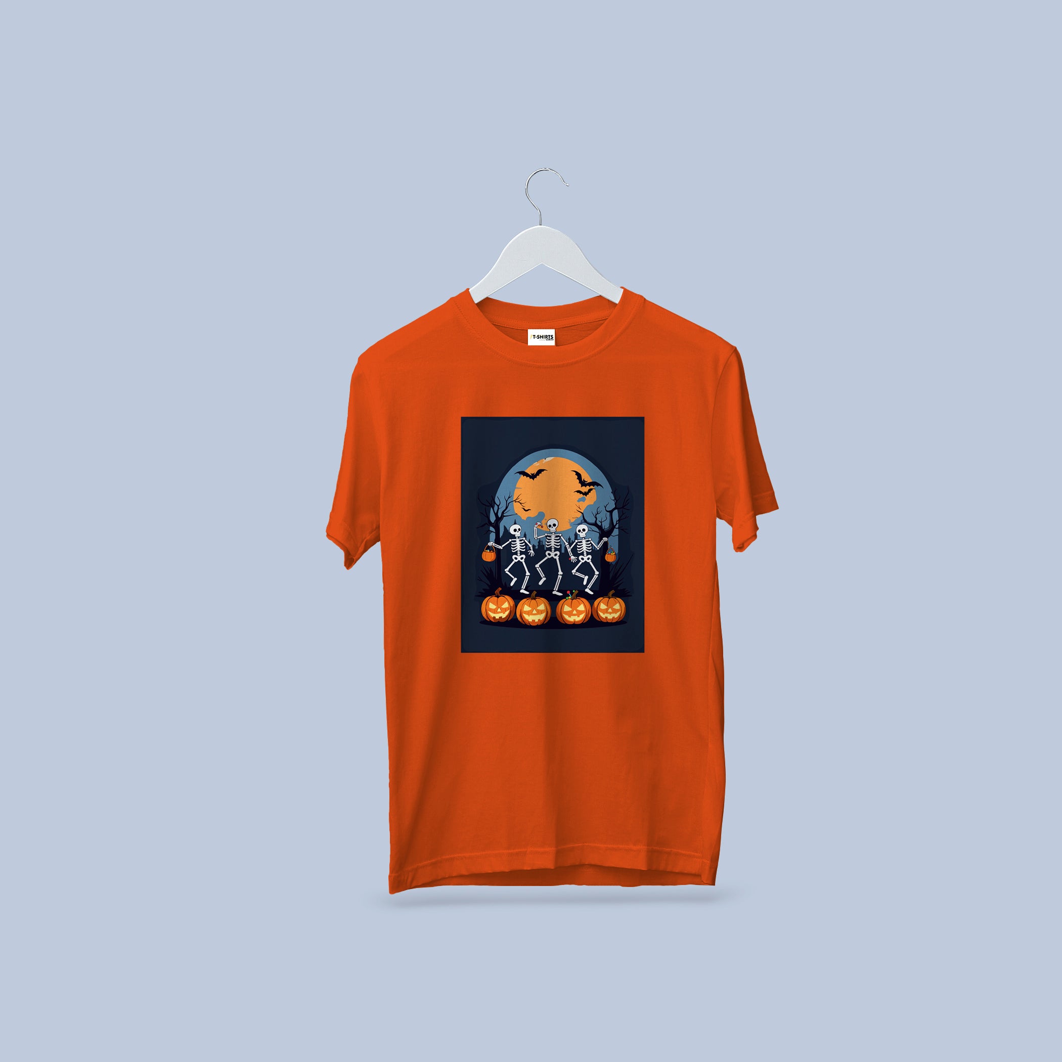 Dancing Skeletons Halloween T-Shirt – Funny Pumpkin & Ghost Spooky Tee 3