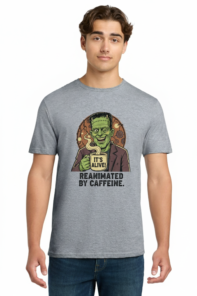 Frankenstein's Coffee Monster Tee 4