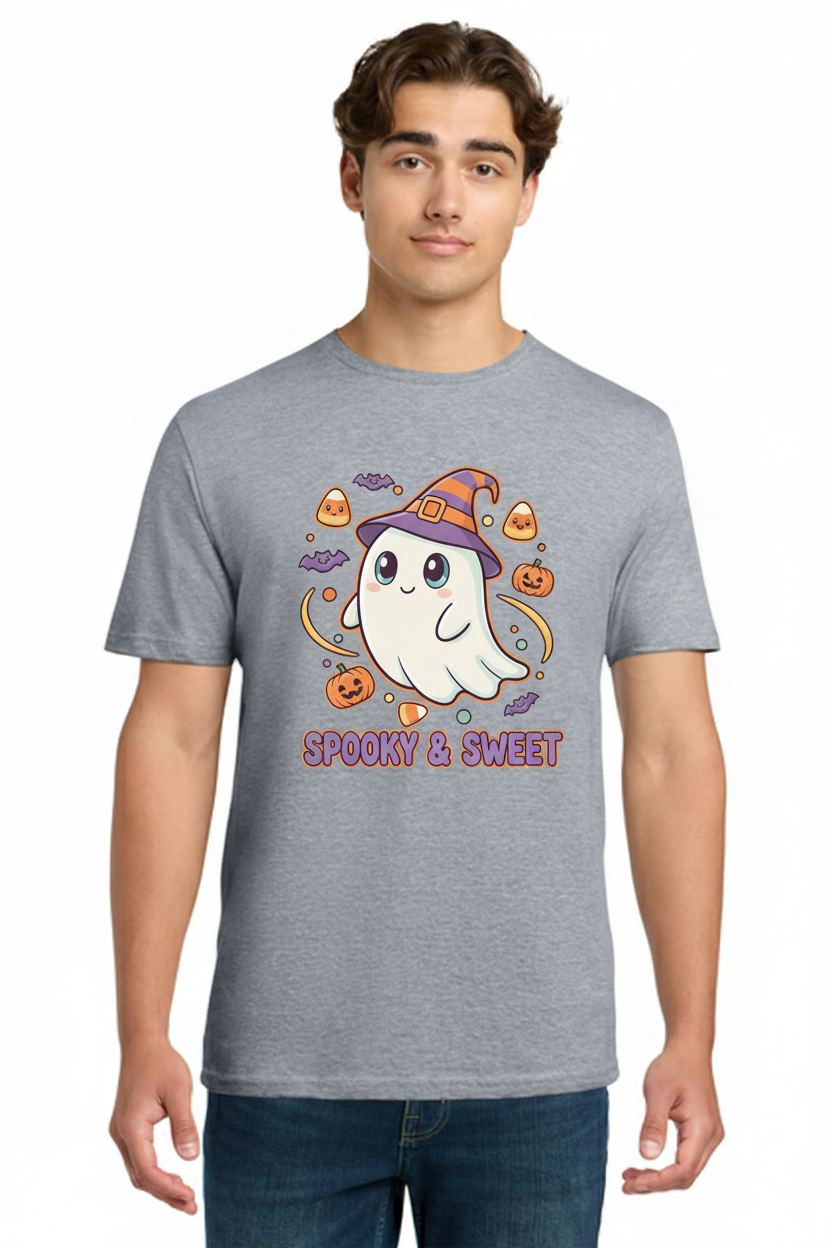 Spooky & Sweet Casper Halloween Tee - Unisex - Boys & Girls 4