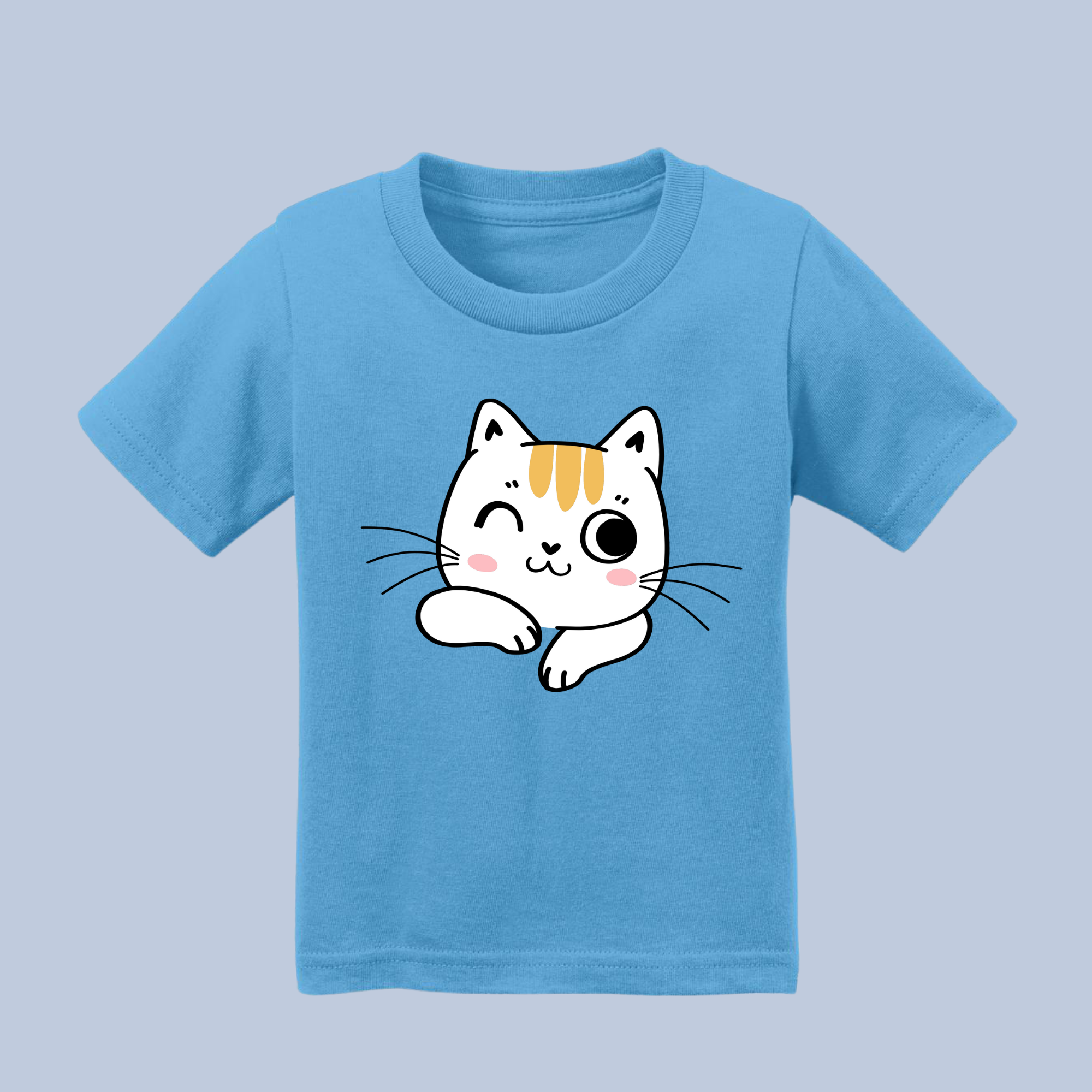 Winking Cute Cat Baby & Toddler T-Shirt