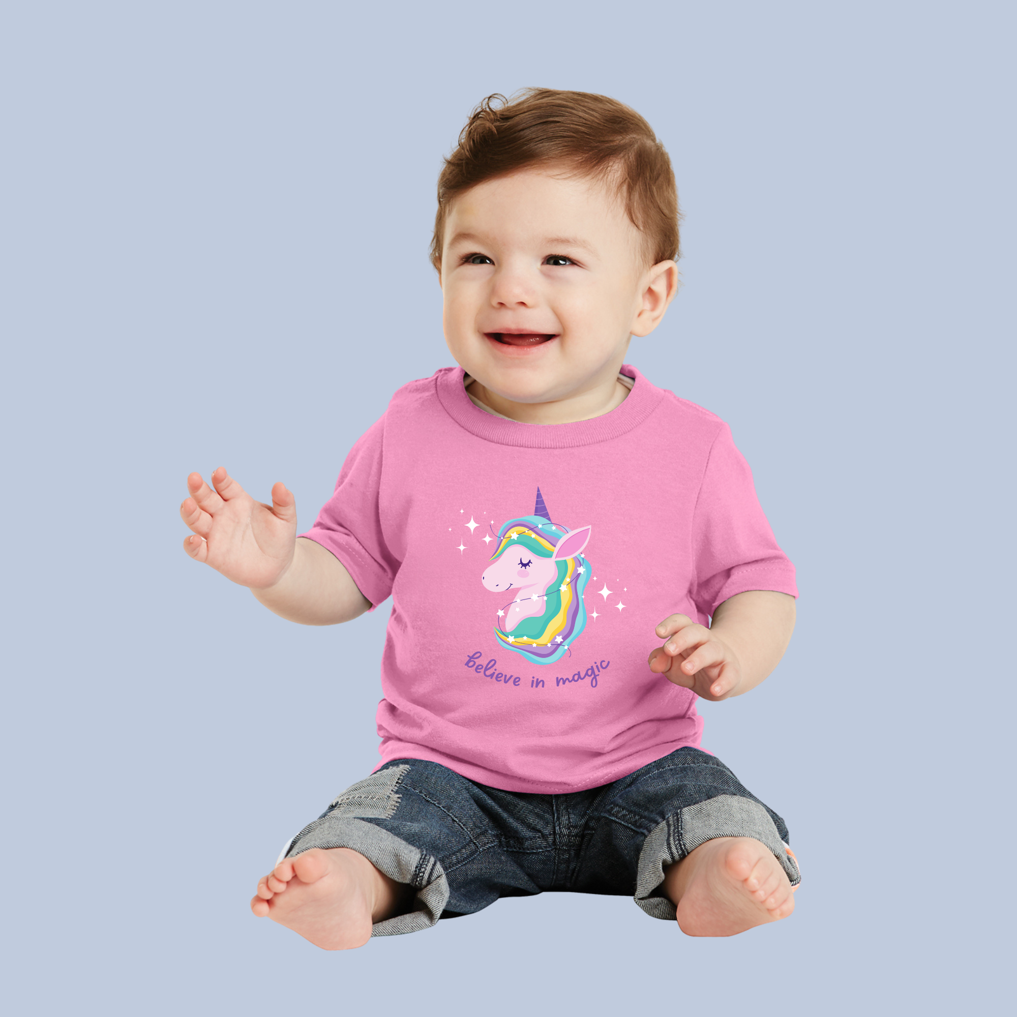 Believe in Magic Unicorn Baby & Toddler T-Shirt 11