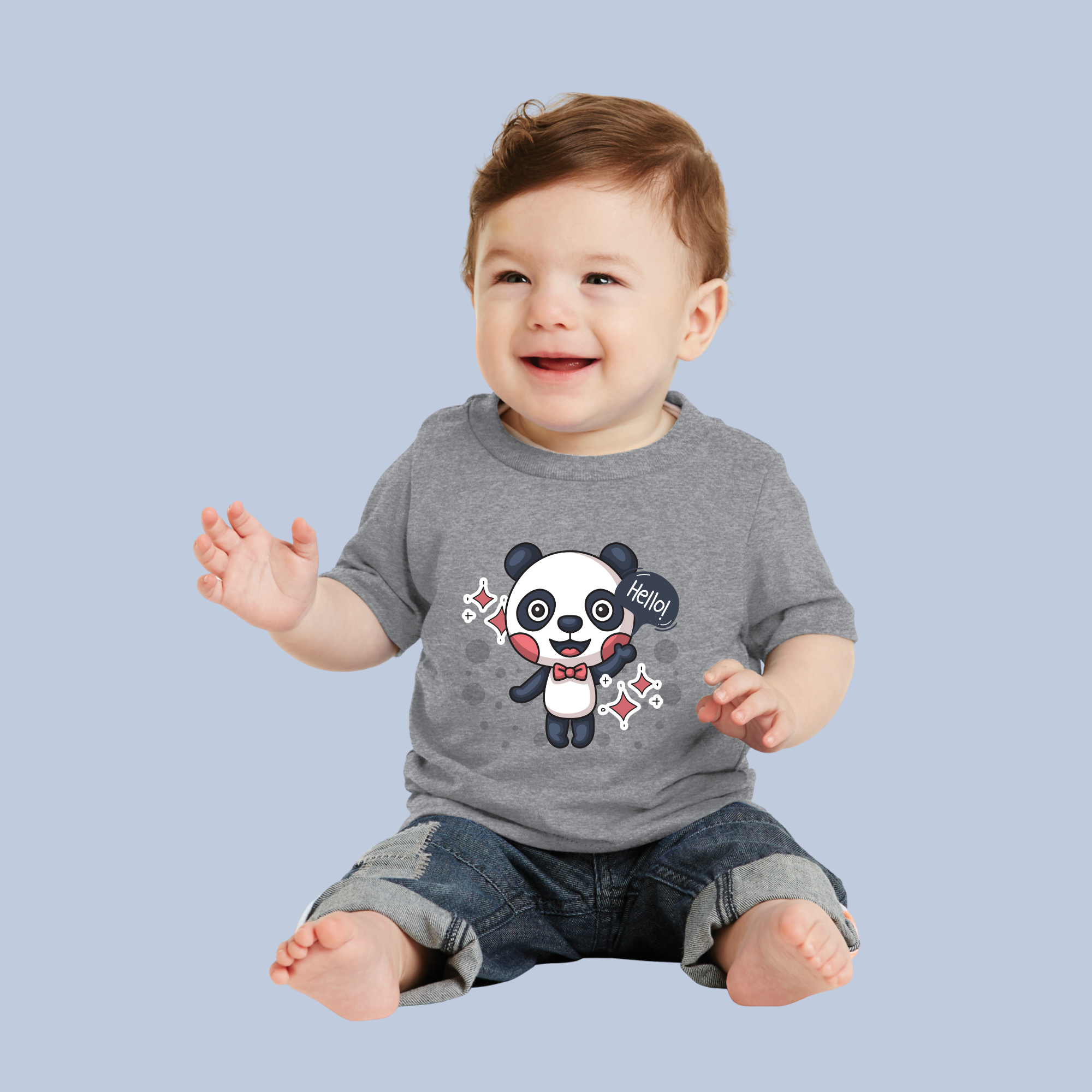 Hello Panda Cute Baby & Toddler T-Shirt 12