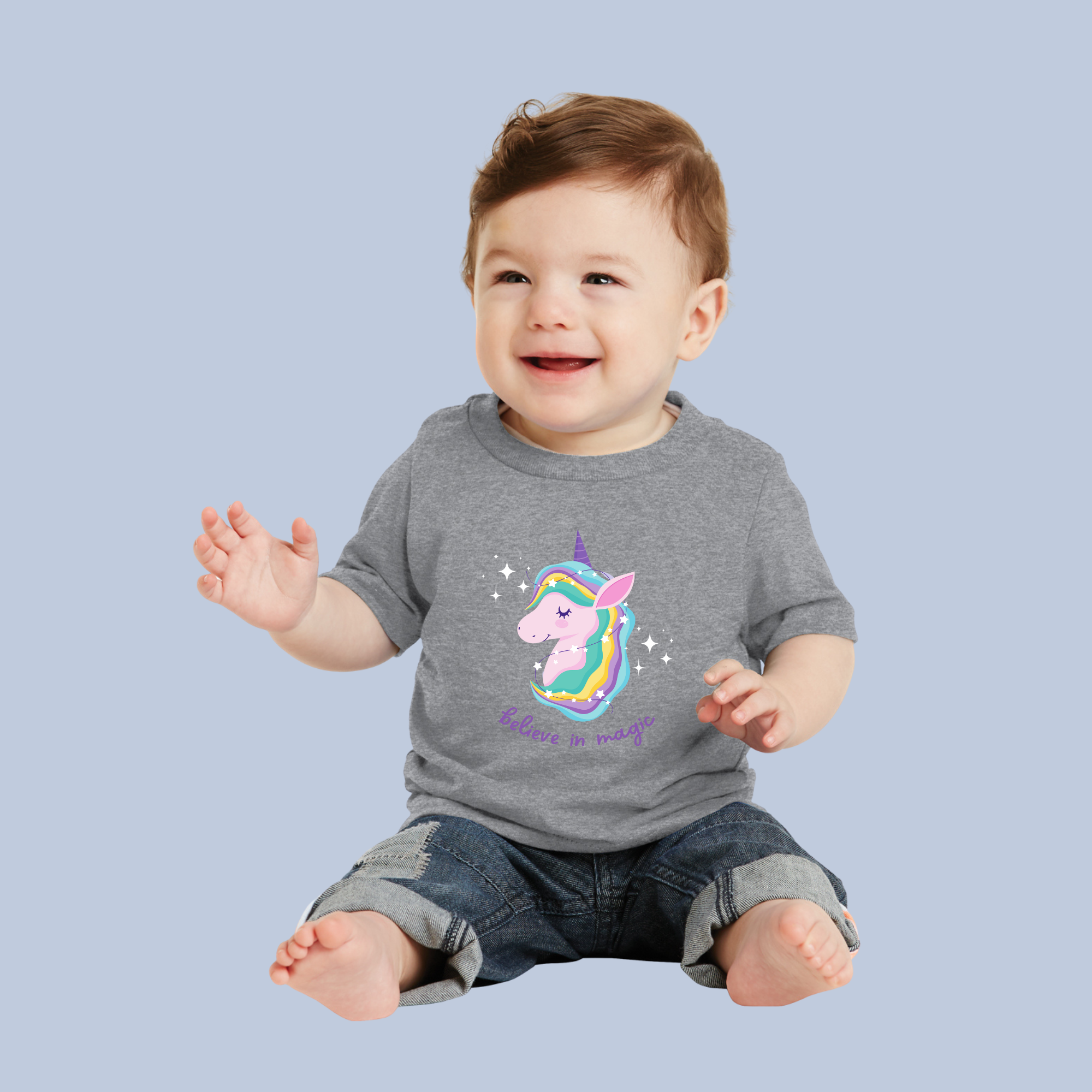 Believe in Magic Unicorn Baby & Toddler T-Shirt 12