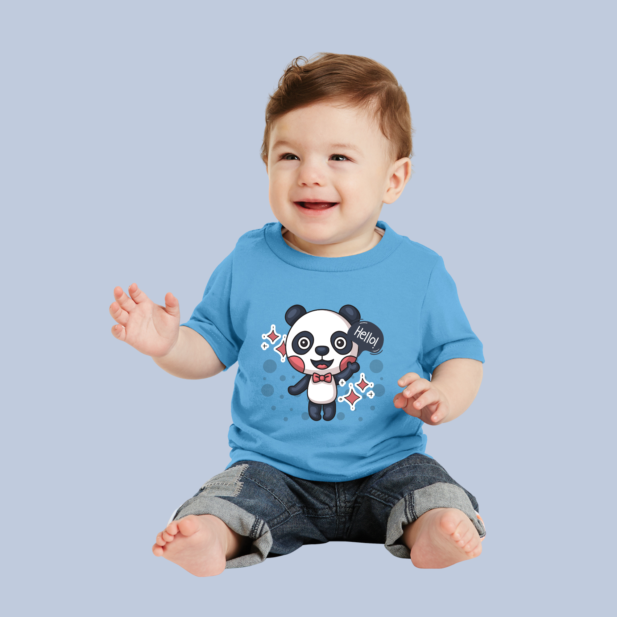 Hello Panda Cute Baby & Toddler T-Shirt 13