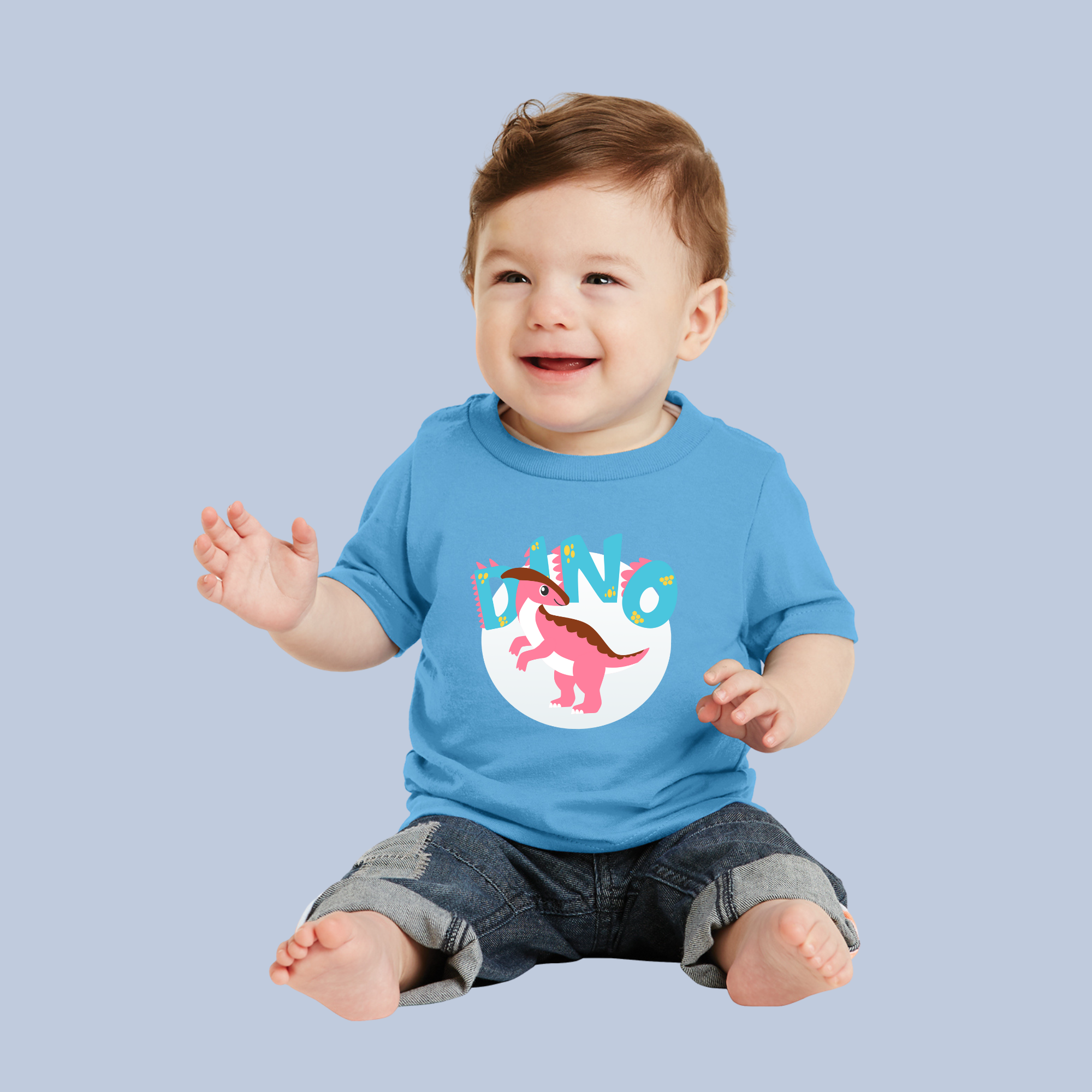 Pink Dino Baby & Toddler T-Shirt 13