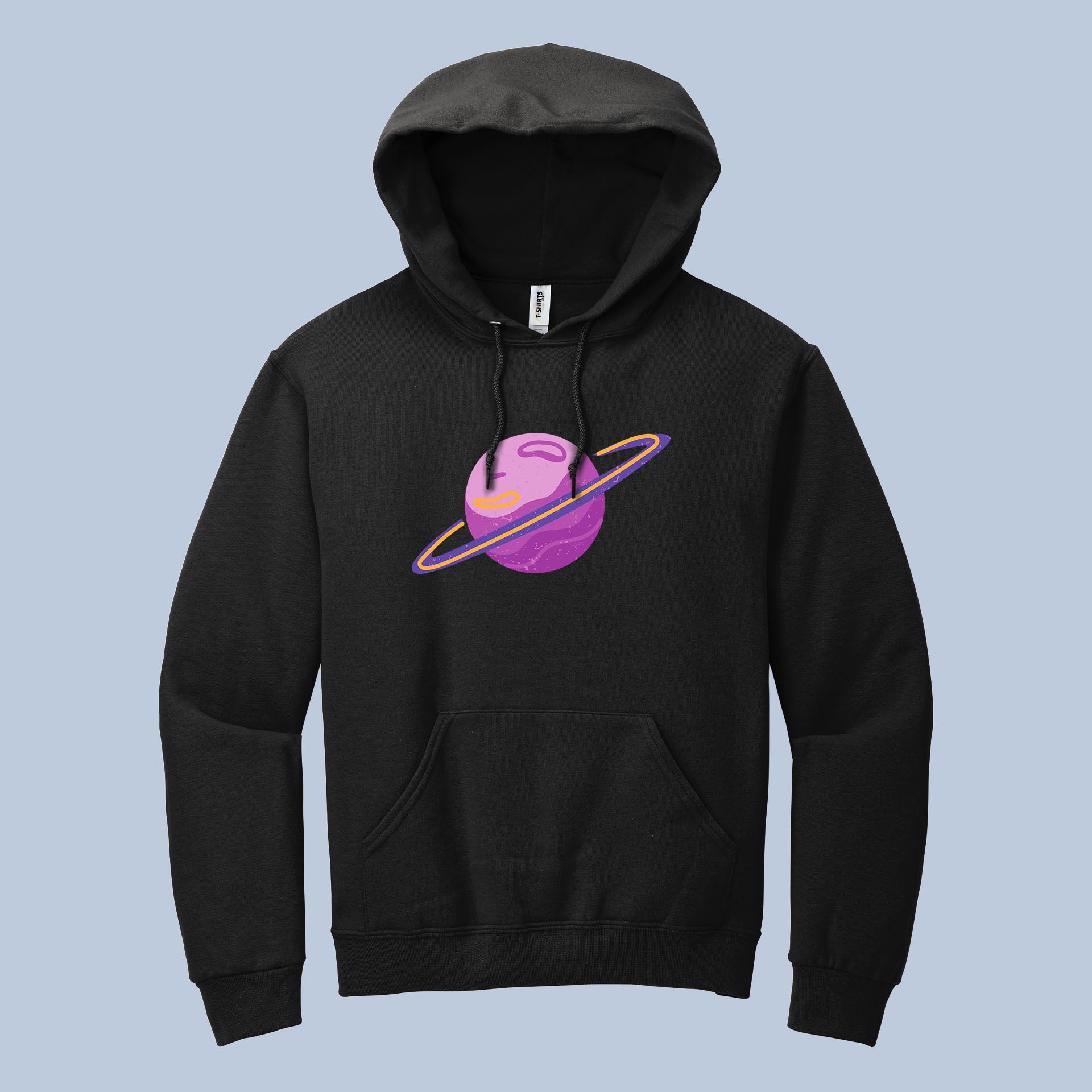 Planet Hoodie – Purple Cosmic Space Graphic Pullover