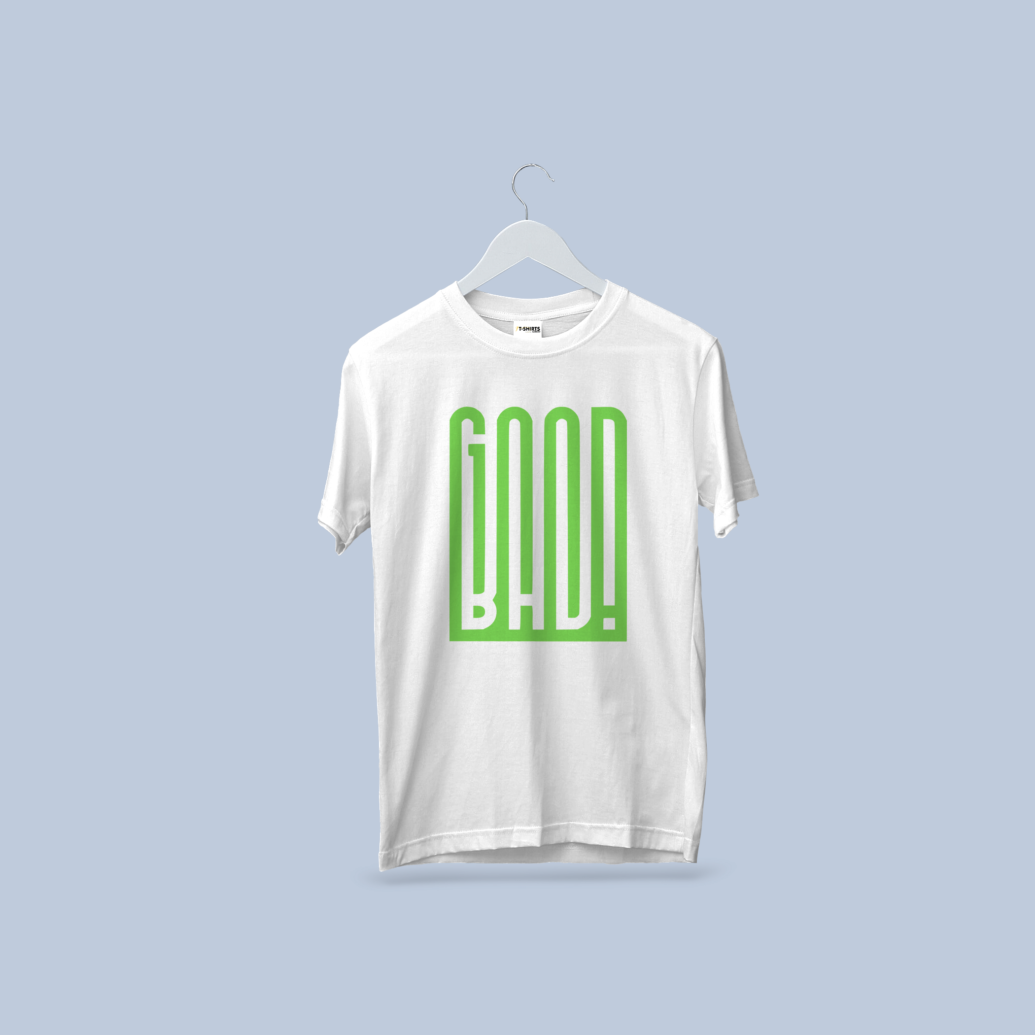 GOOD BAD! Contrast Statement T-Shirt | Bold Graphic Tee