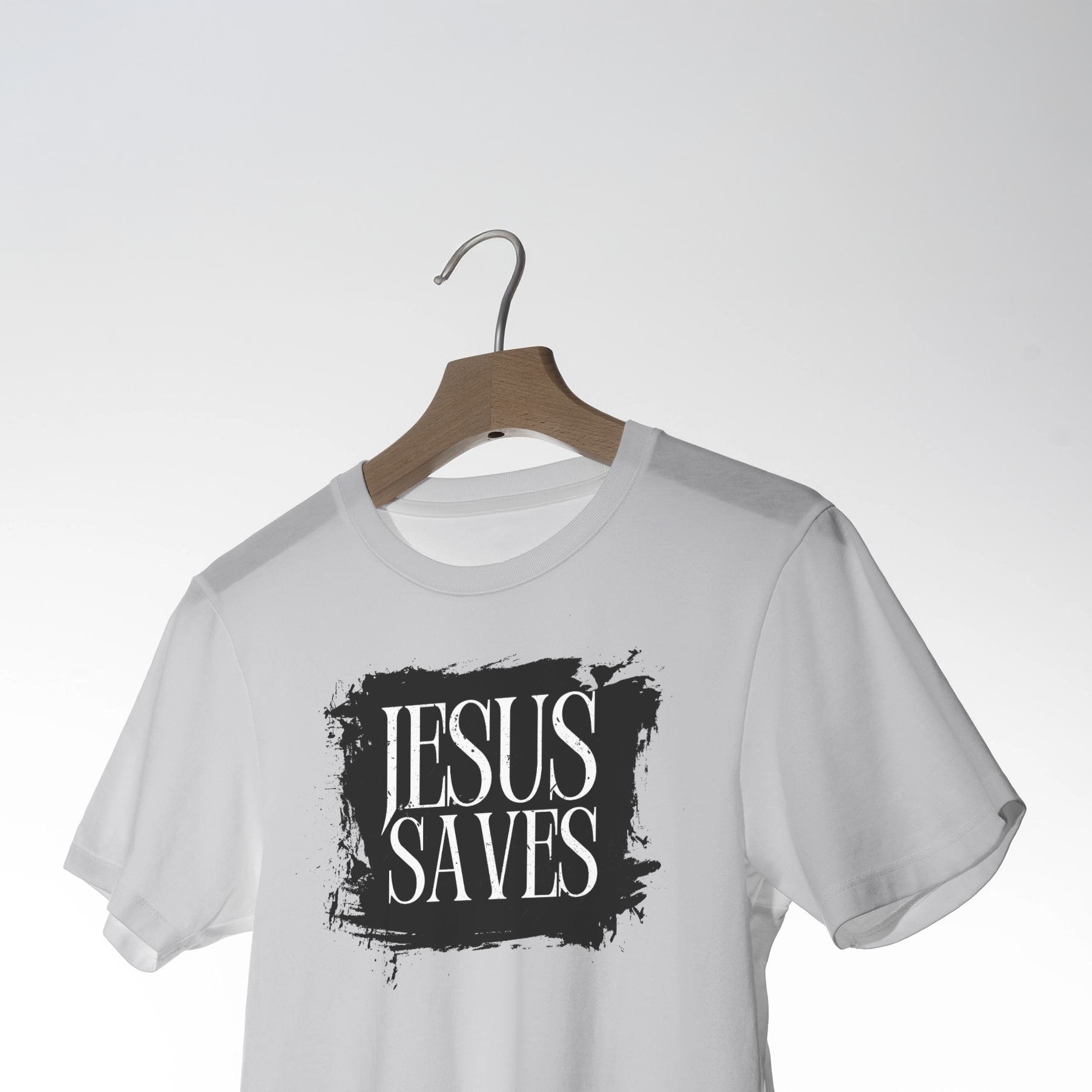 Jesus Saves Distressed Graphic Tee - Christian Faith T-Shirt 3