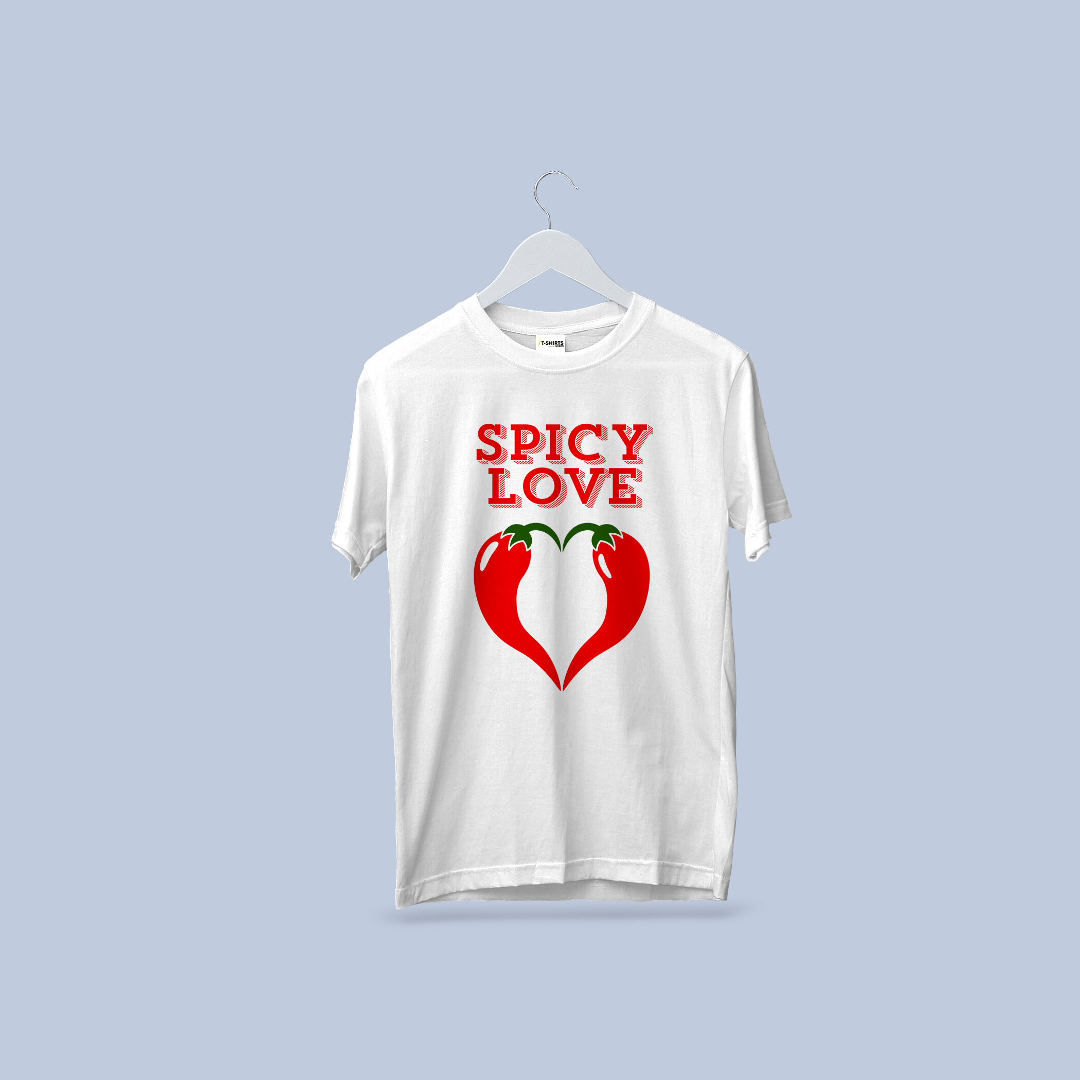 Spicy Love Chili Pepper Heart T-Shirt