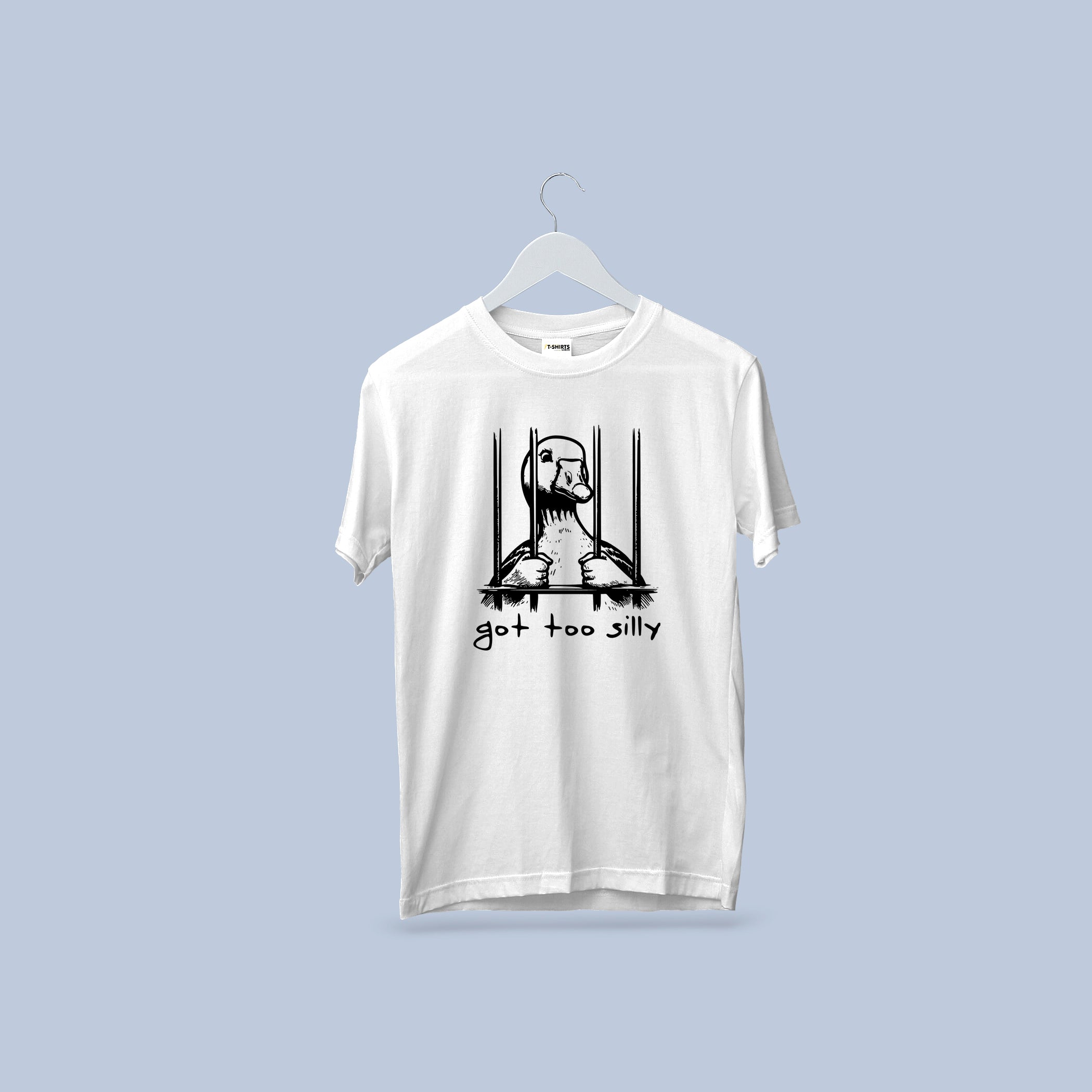 Got Too Silly Duck T-shirt, Funny Duck In Jail Tee