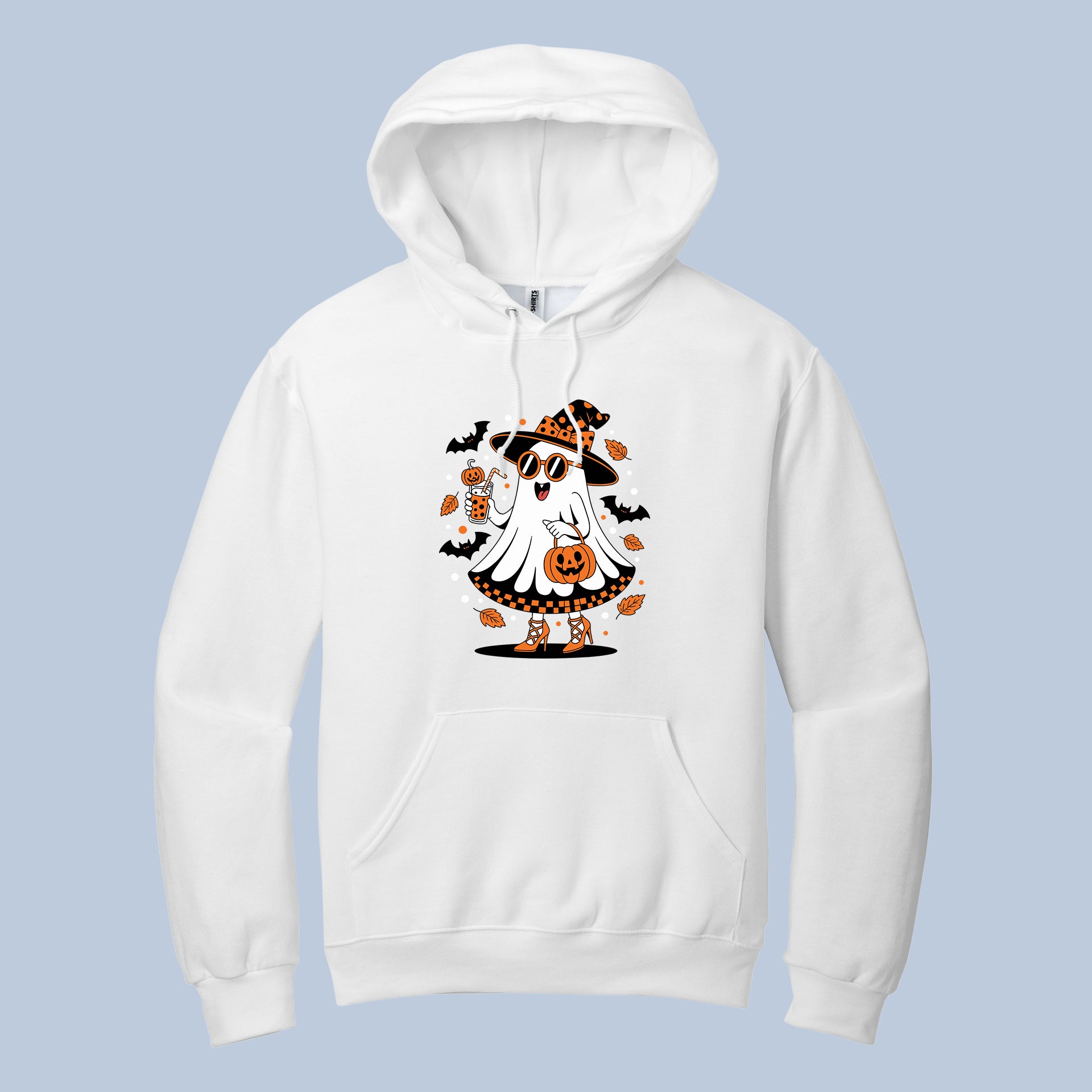 Witch Ghost Halloween Hoodie | Spooky Cute Sweatshirt
