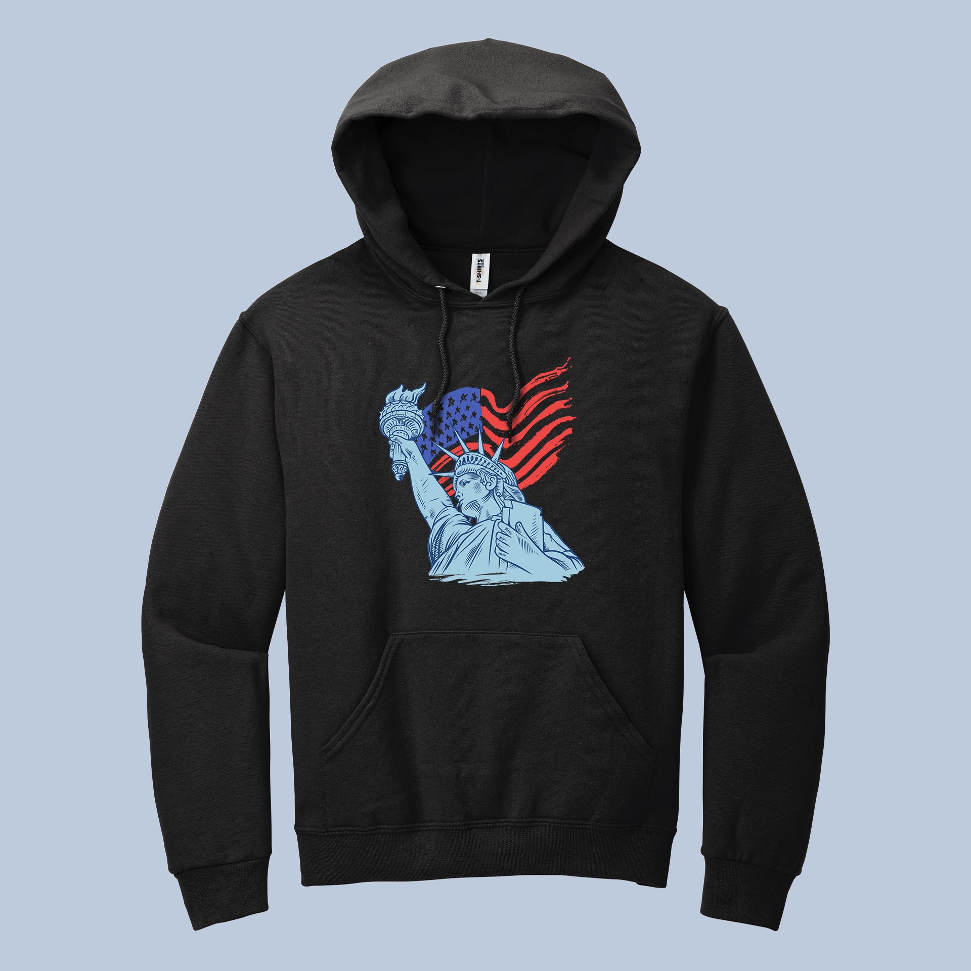 Statue of Liberty American Flag Hoodie – USA Patriotic Pullover