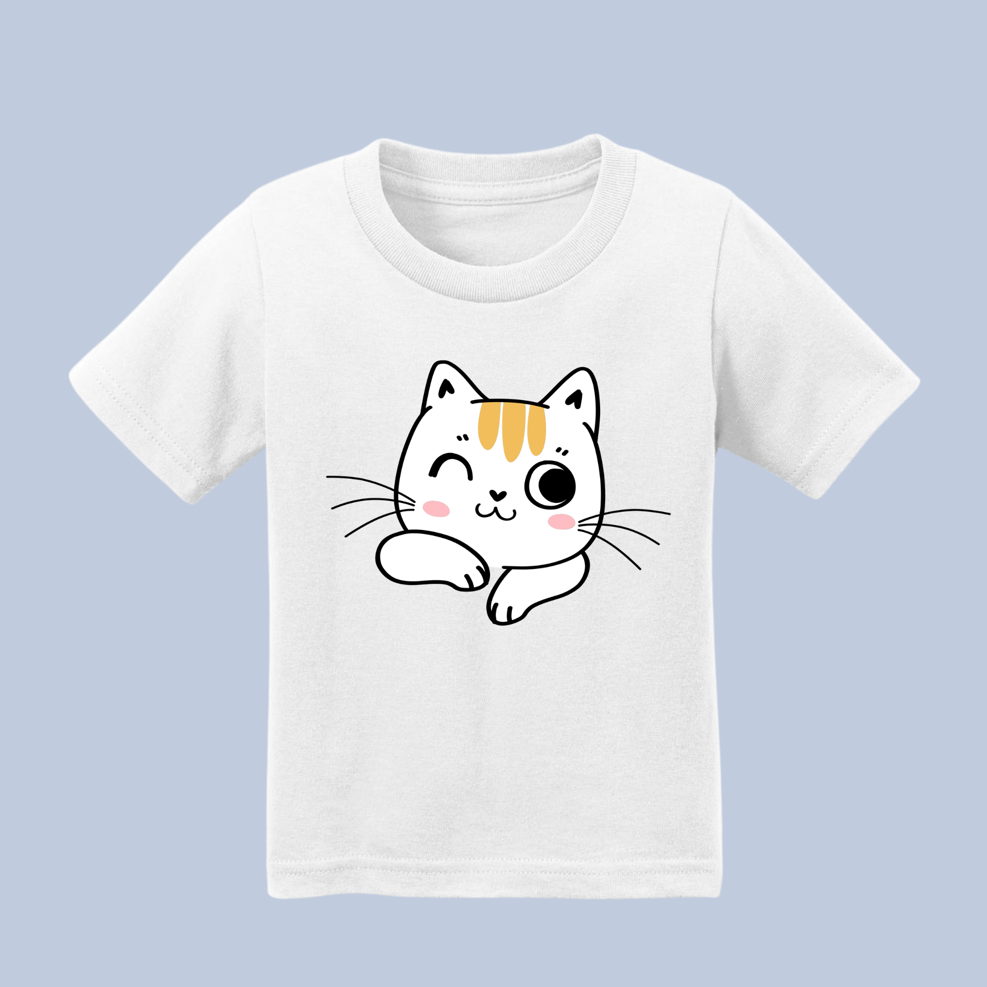 Winking Cute Cat Baby & Toddler T-Shirt 9