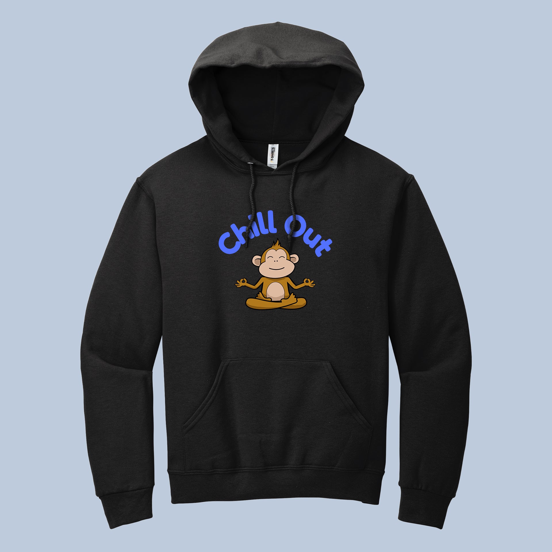 Chill Out Meditating Monkey Hoodie