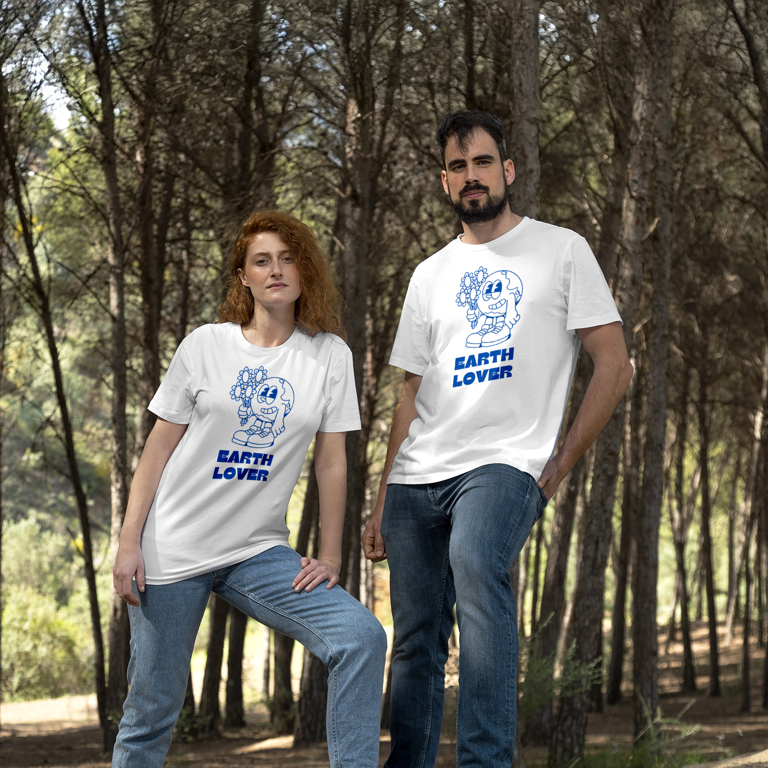 Earth Lover Retro Planet Graphic T-Shirt | Eco-Friendly Style 4