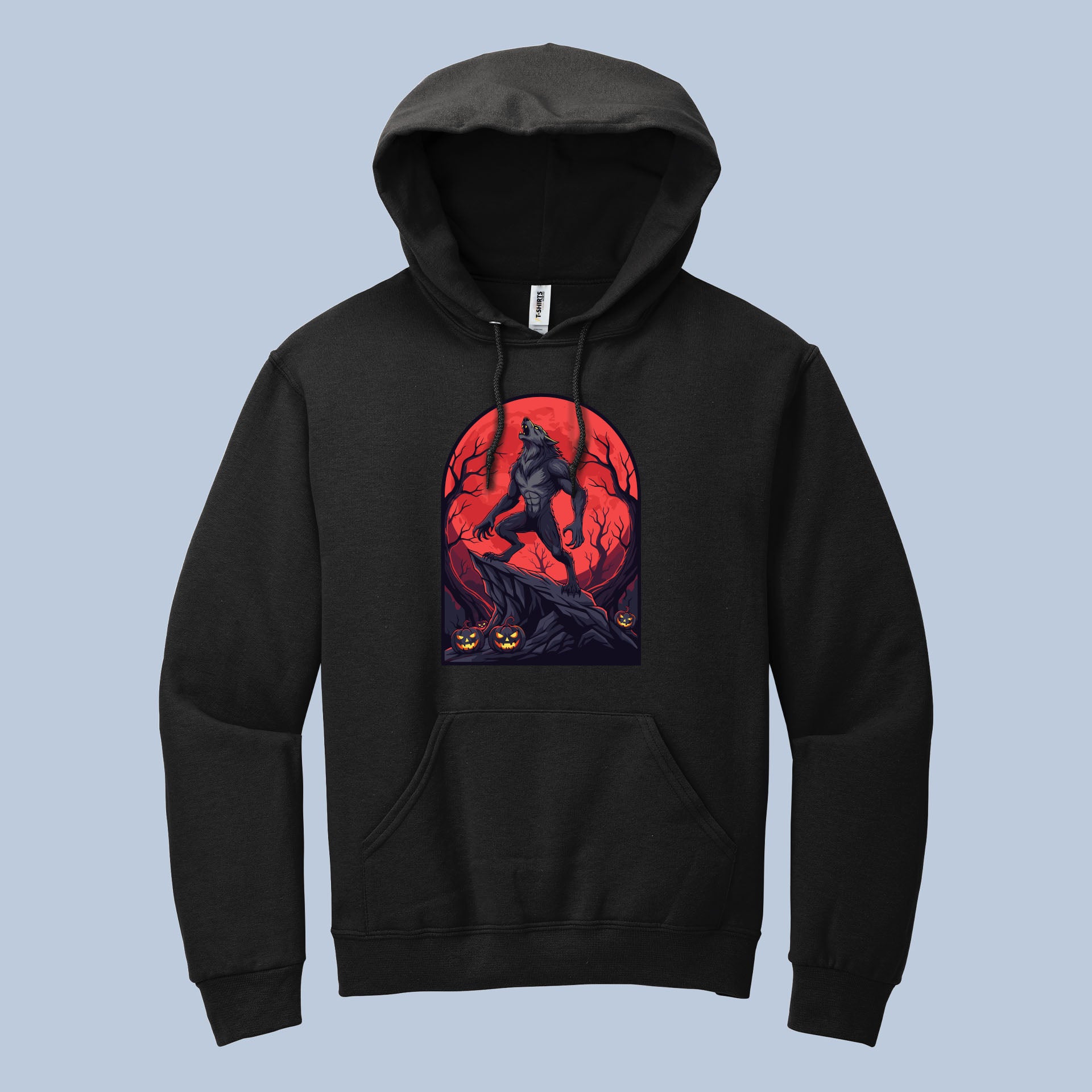 Werewolf Blood Moon Hoodie – Scary Halloween Horror Sweatshirt