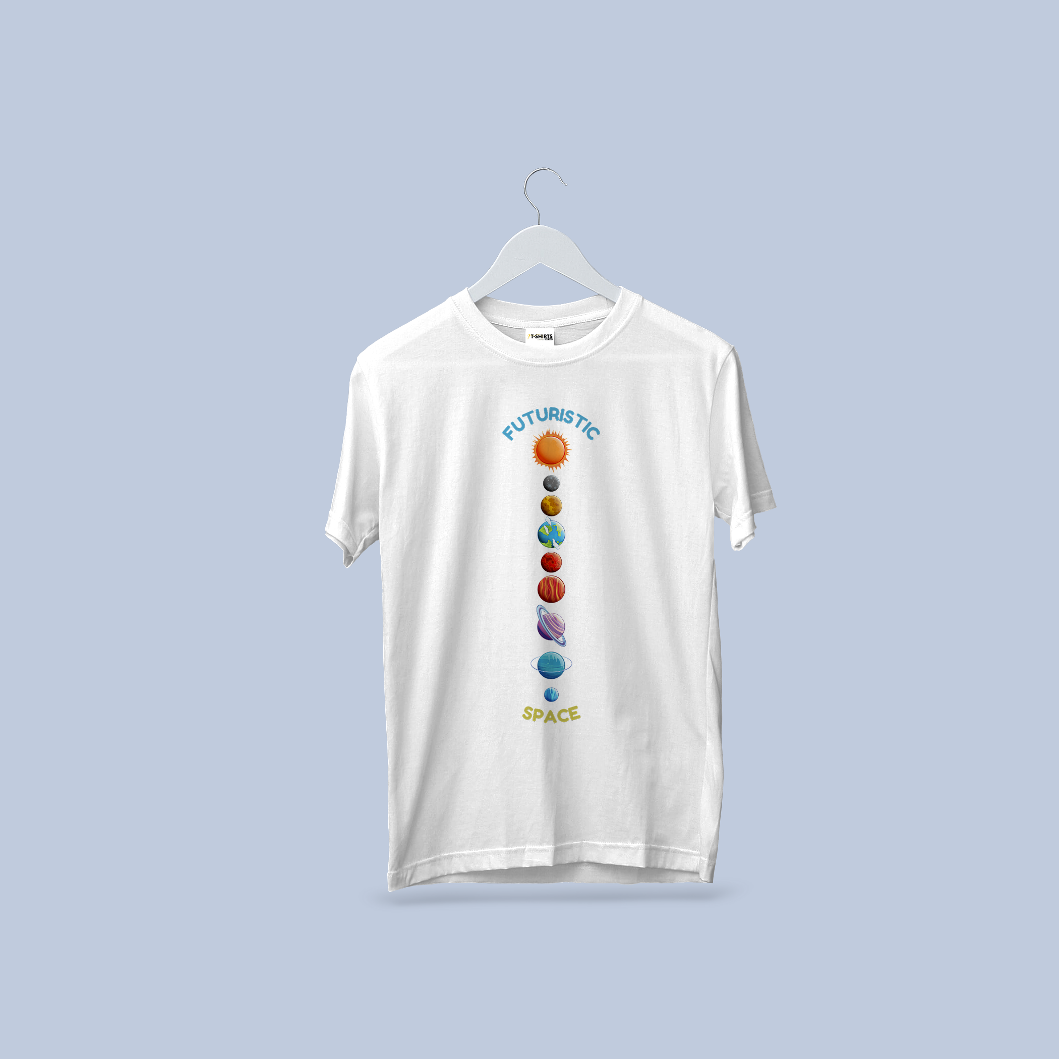 Futuristic Space T-Shirt – Planetary Solar System Design