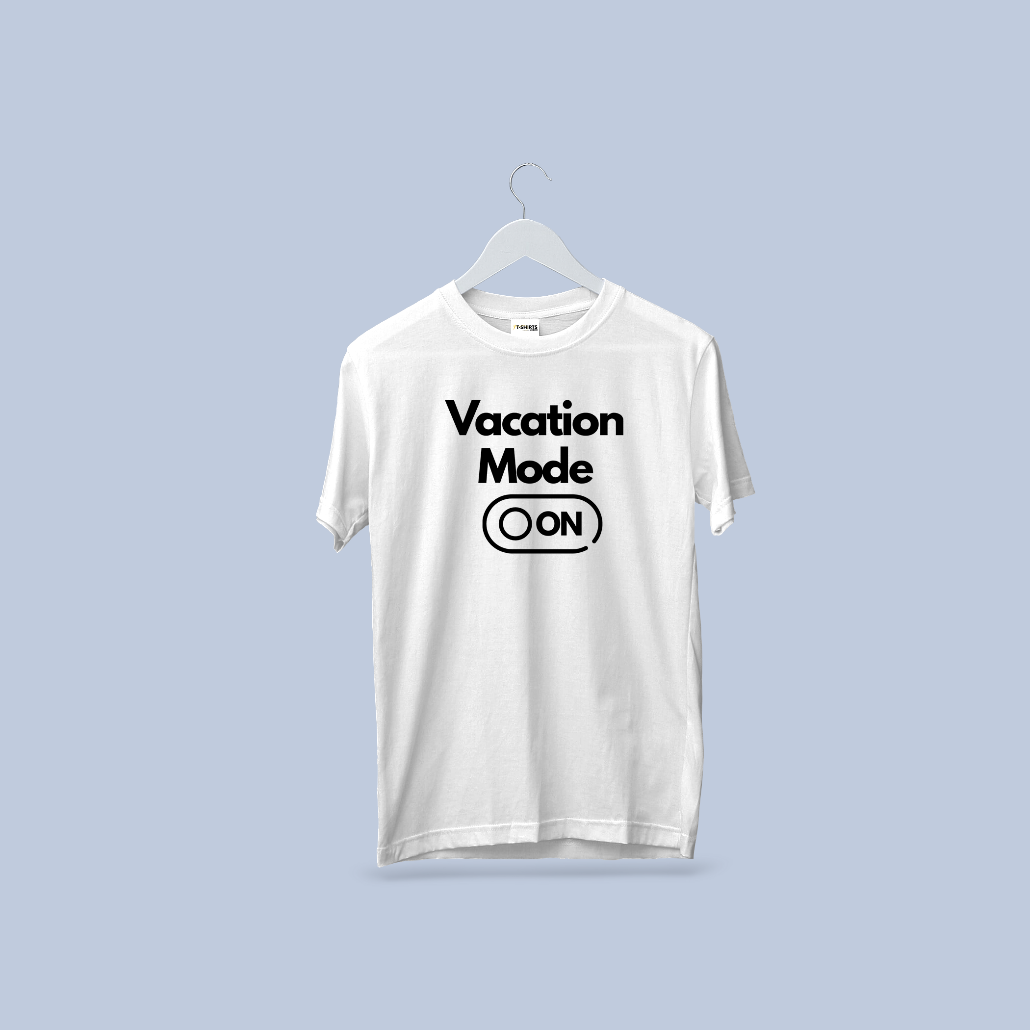 Vacation Mode ON Graphic Tee | Travel & Relaxation White T-Shirt
