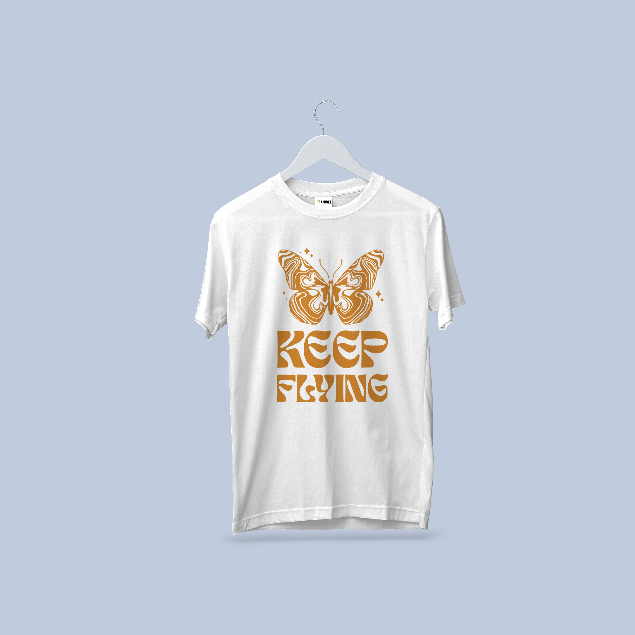 Keep Flying Butterfly Graphic T-Shirt - Inspirational Tee