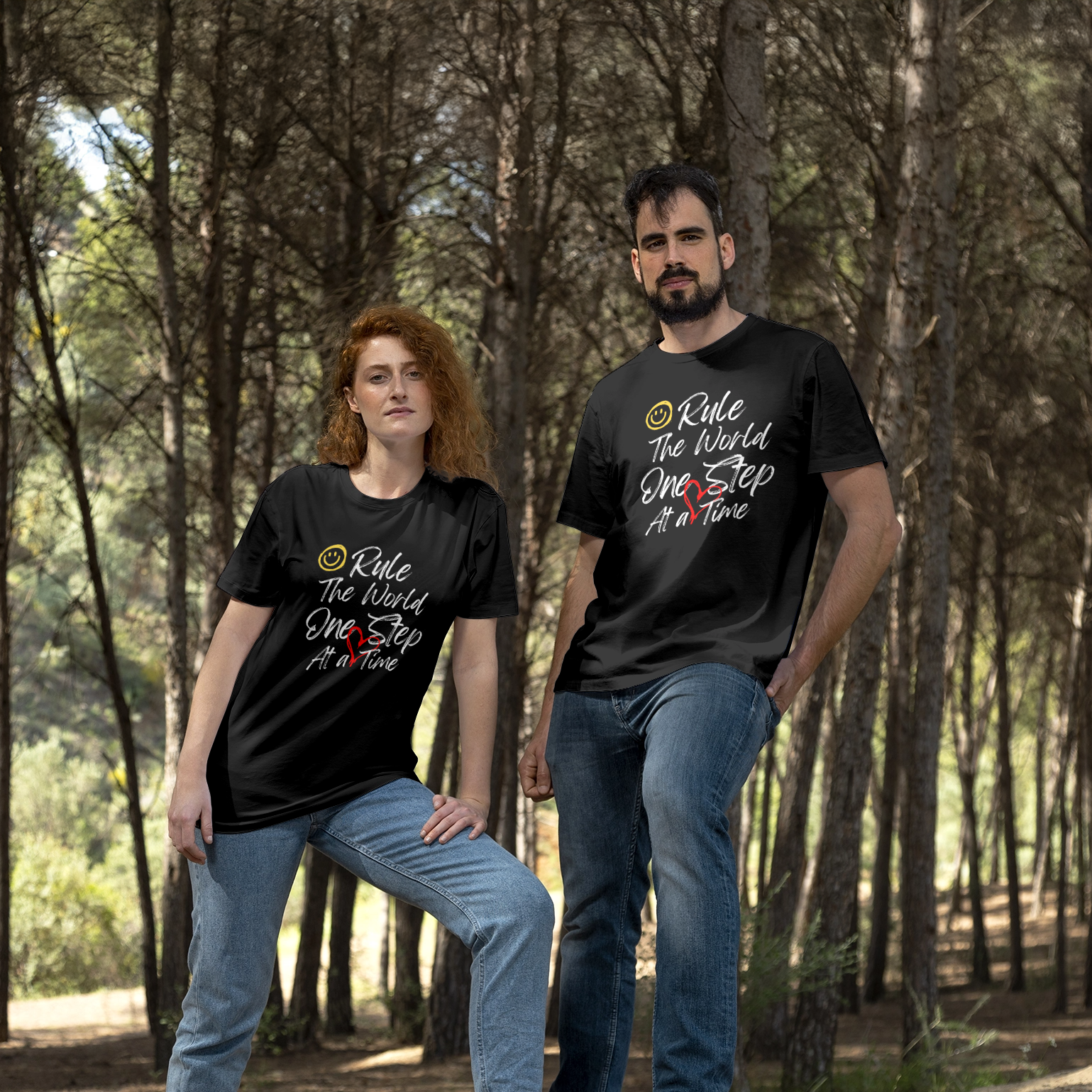 Rule The World One Step At A Time T-Shirt 5