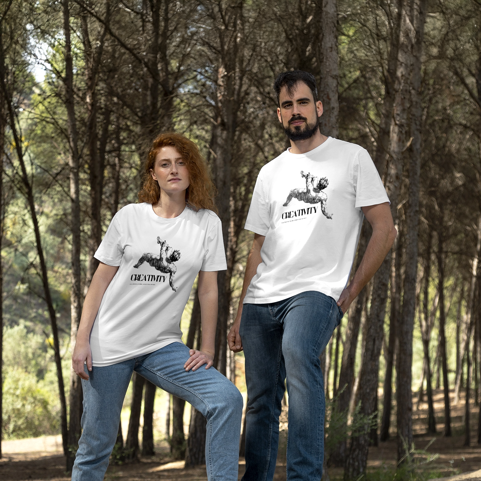 Creativity Angel Renaissance Graphic T-Shirt | Artistic Inspiration Tee 4