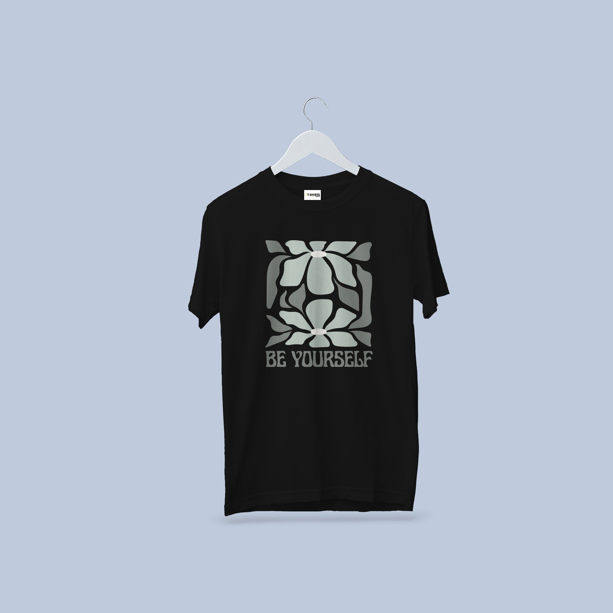 Be Yourself Abstract Floral T-Shirt | Empowering Graphic Tee