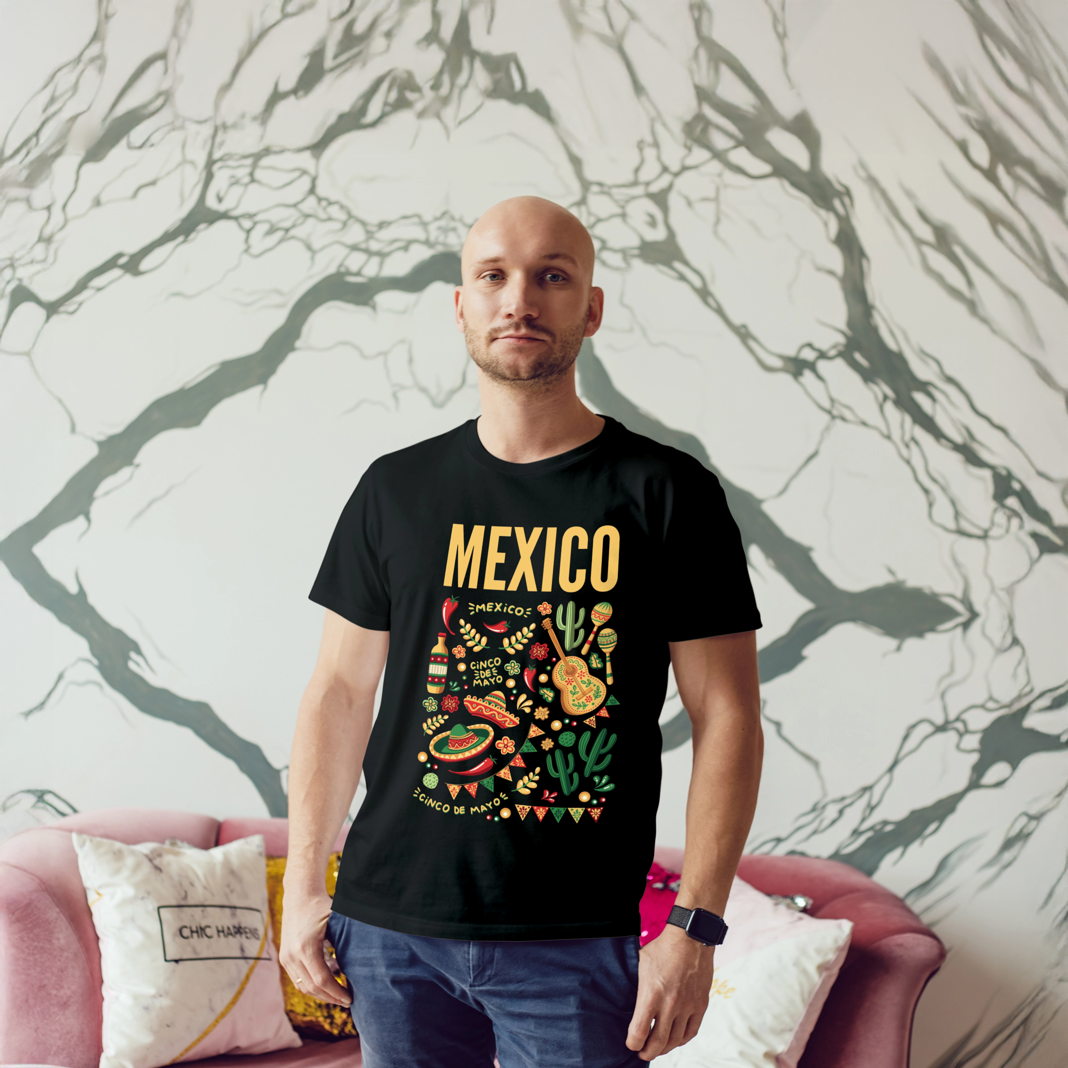 MEXICO Fiesta Vibes T-Shirt | Vibrant Cultural Graphic Tee 4