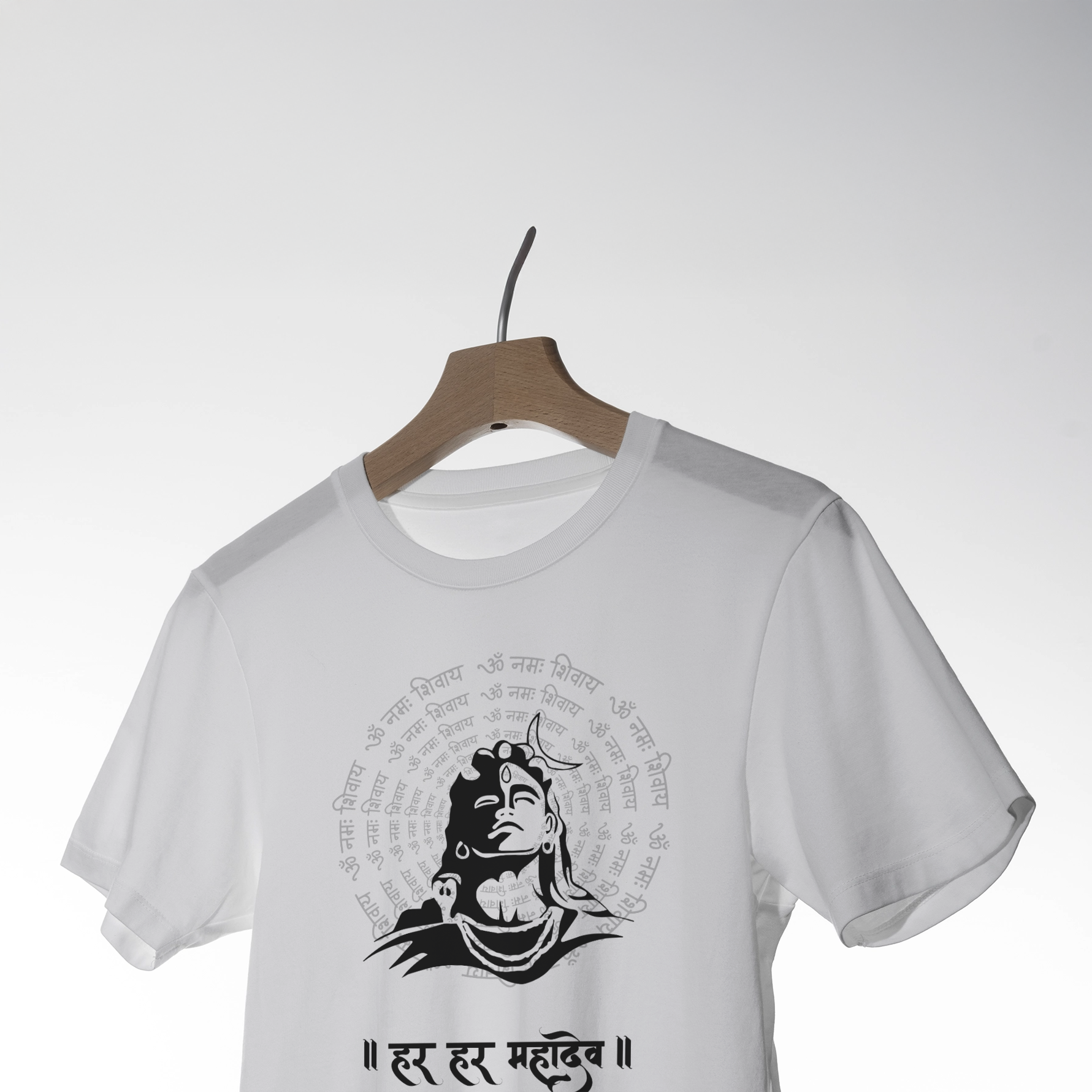 Lord Shiva Devotional Tee - Om Namah Shivaya & Har Har Mahadev T-Shirt 3