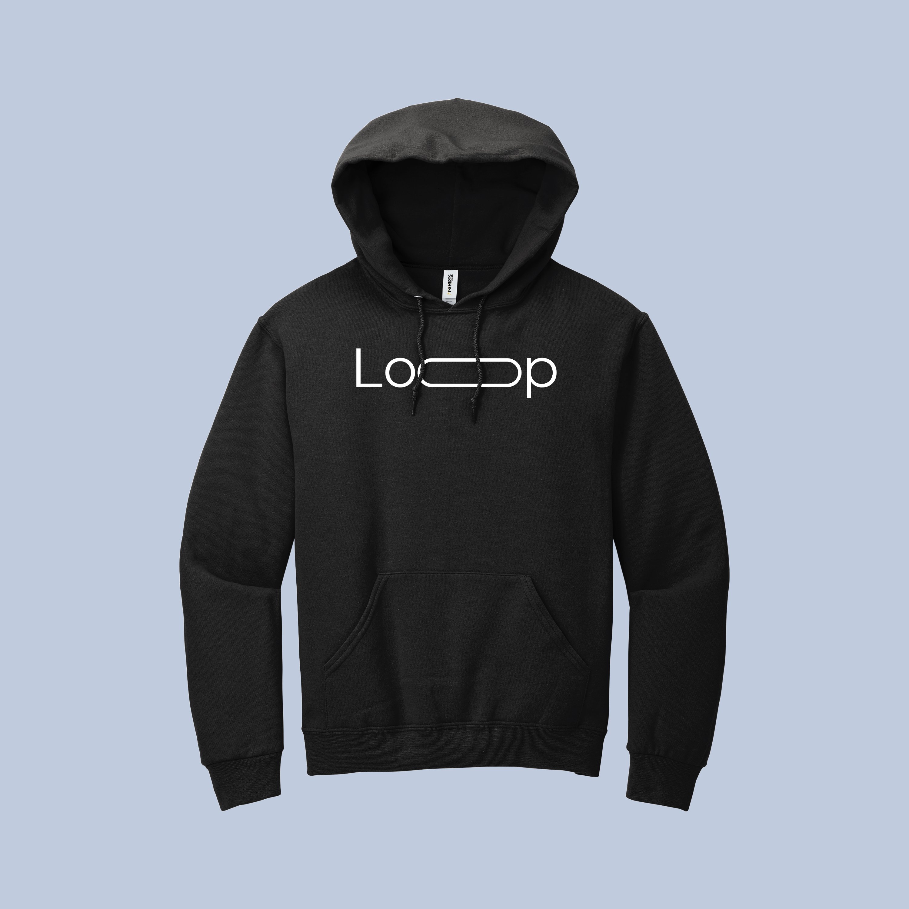 Loop Logo Hoodie – Minimalist Unisex Pullover Sweatshirt