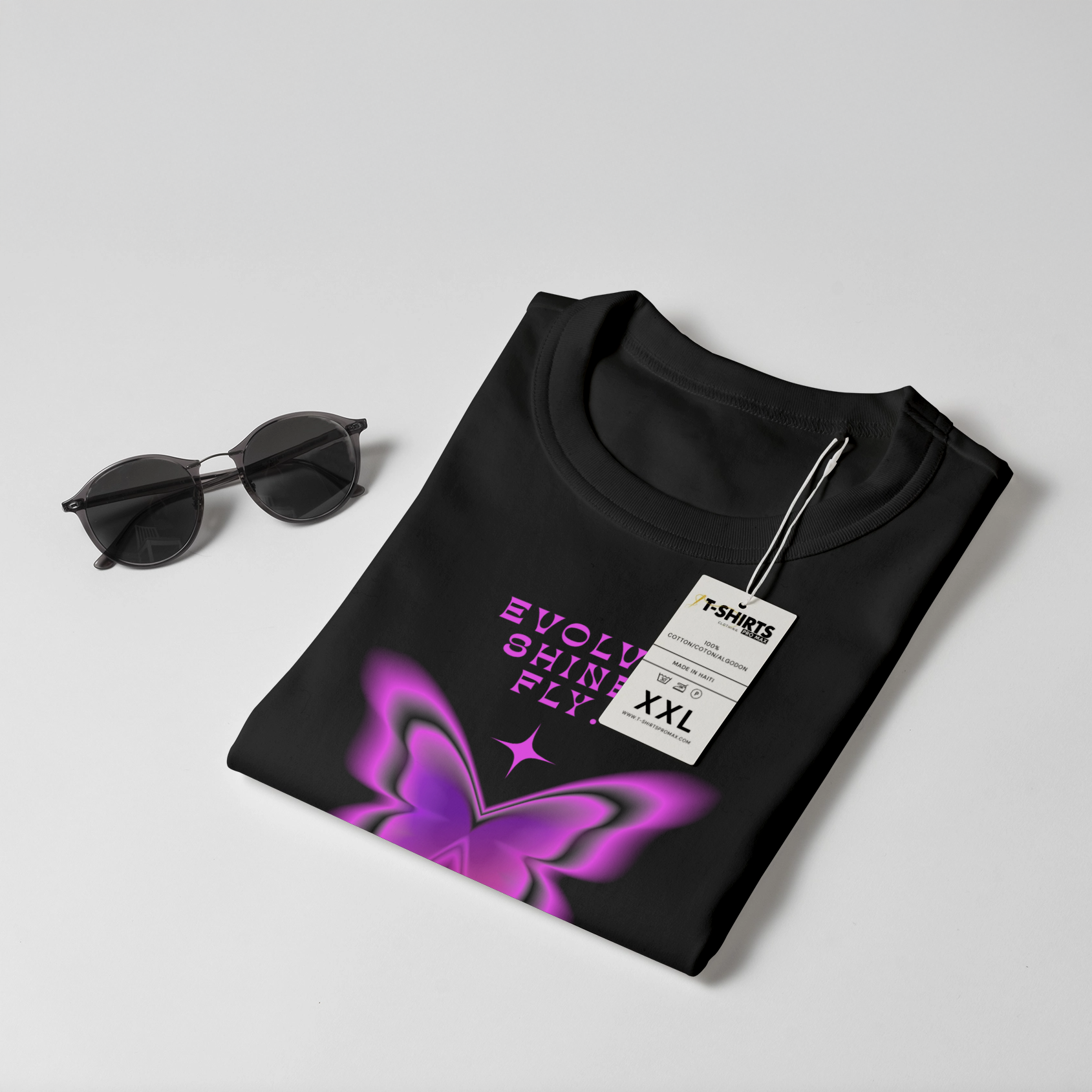 Evolve. Shine. Fly. Butterfly T-Shirt 4