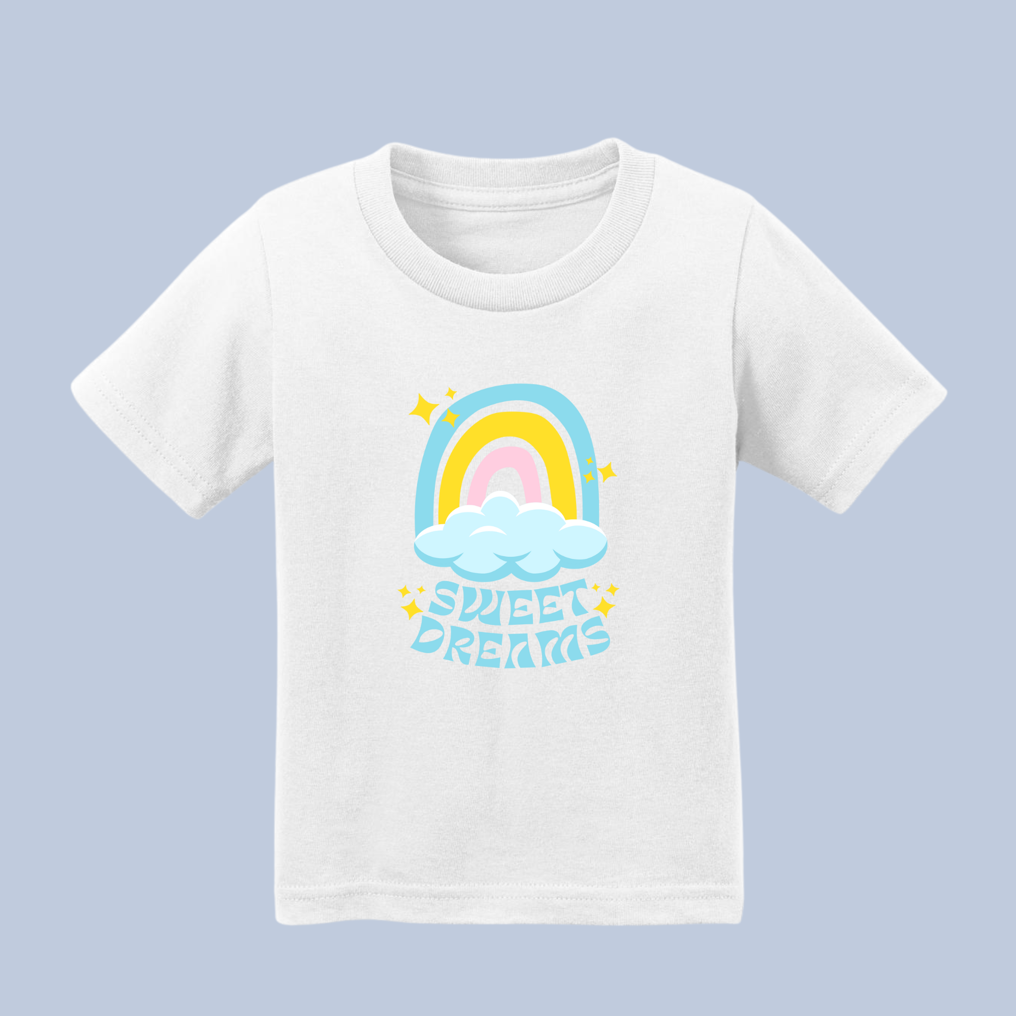 Sweet Dreams Rainbow & Clouds Baby & Toddler T-Shirt 10