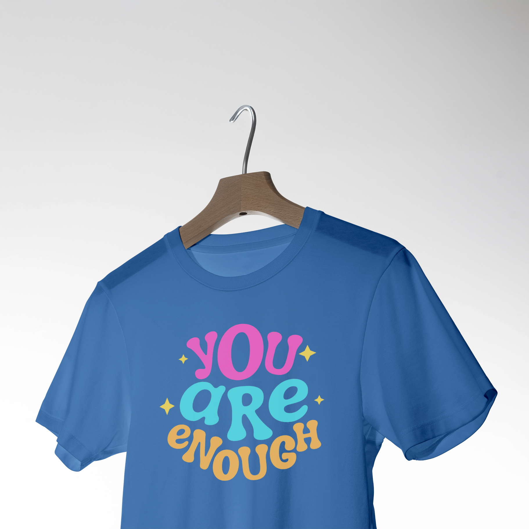 You Are Enough" Positive Affirmation Graphic T-Shirt 3
