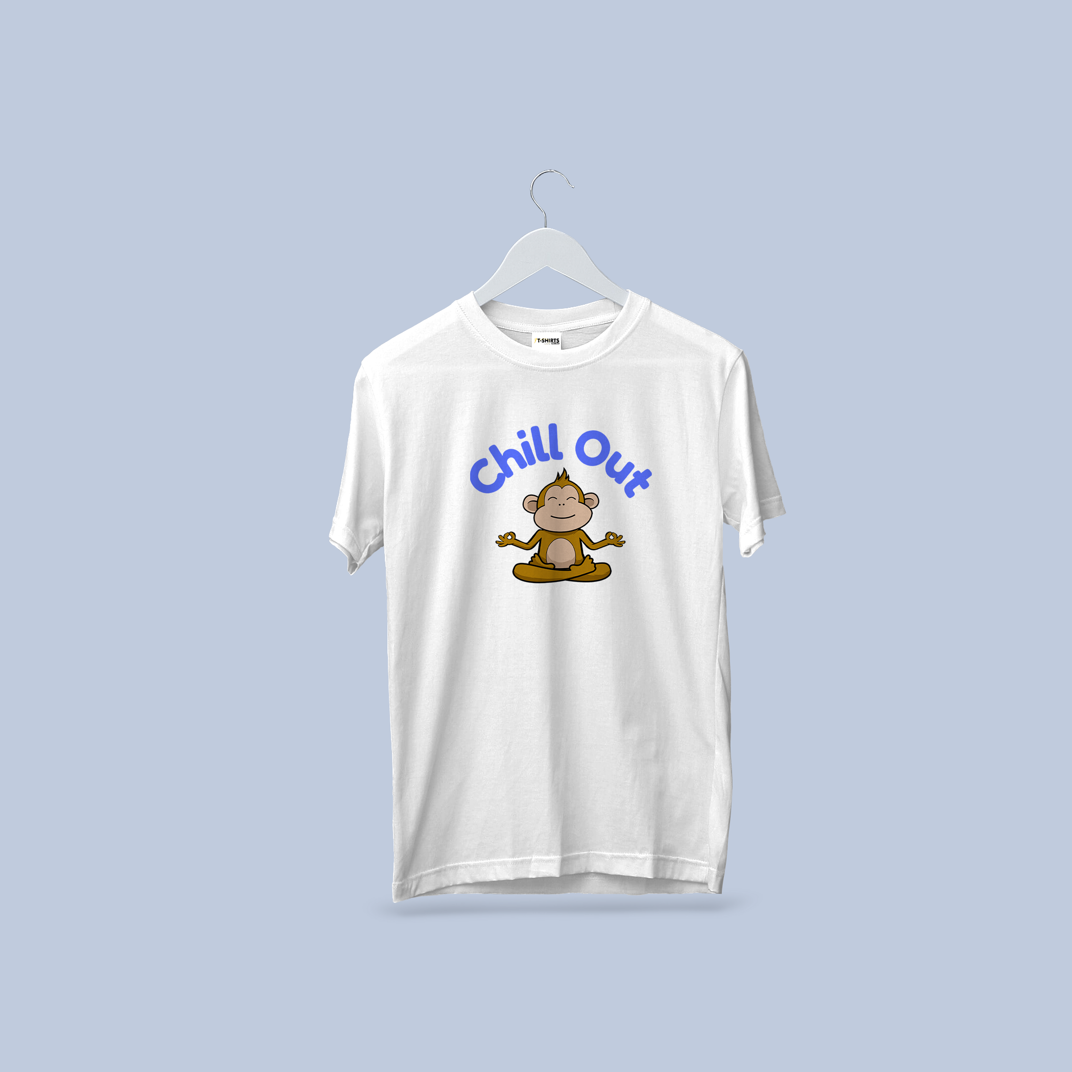 Chill Out Monkey Yoga T-Shirt – Relaxed & Playful Vibes