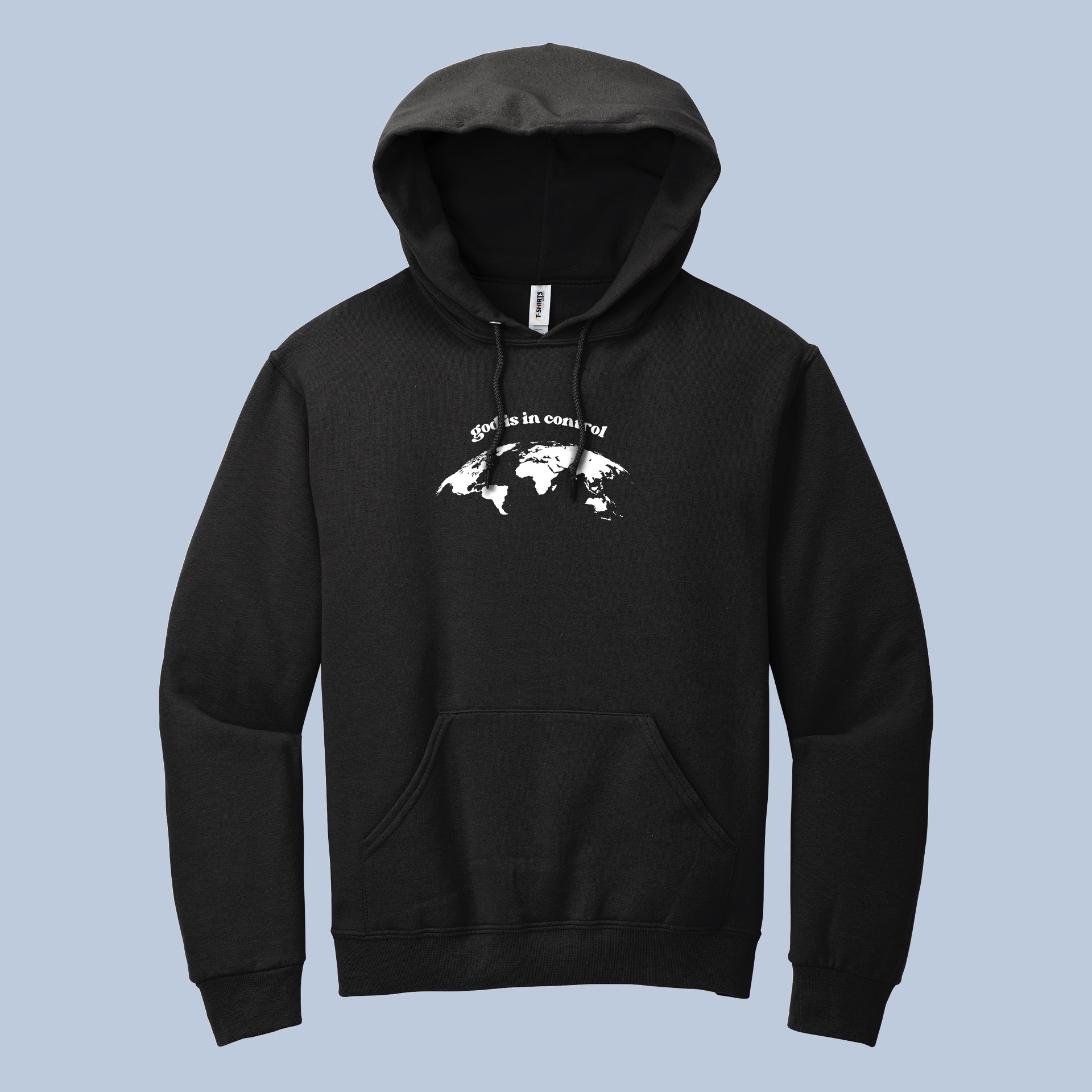 God is in Control World Map Hoodie