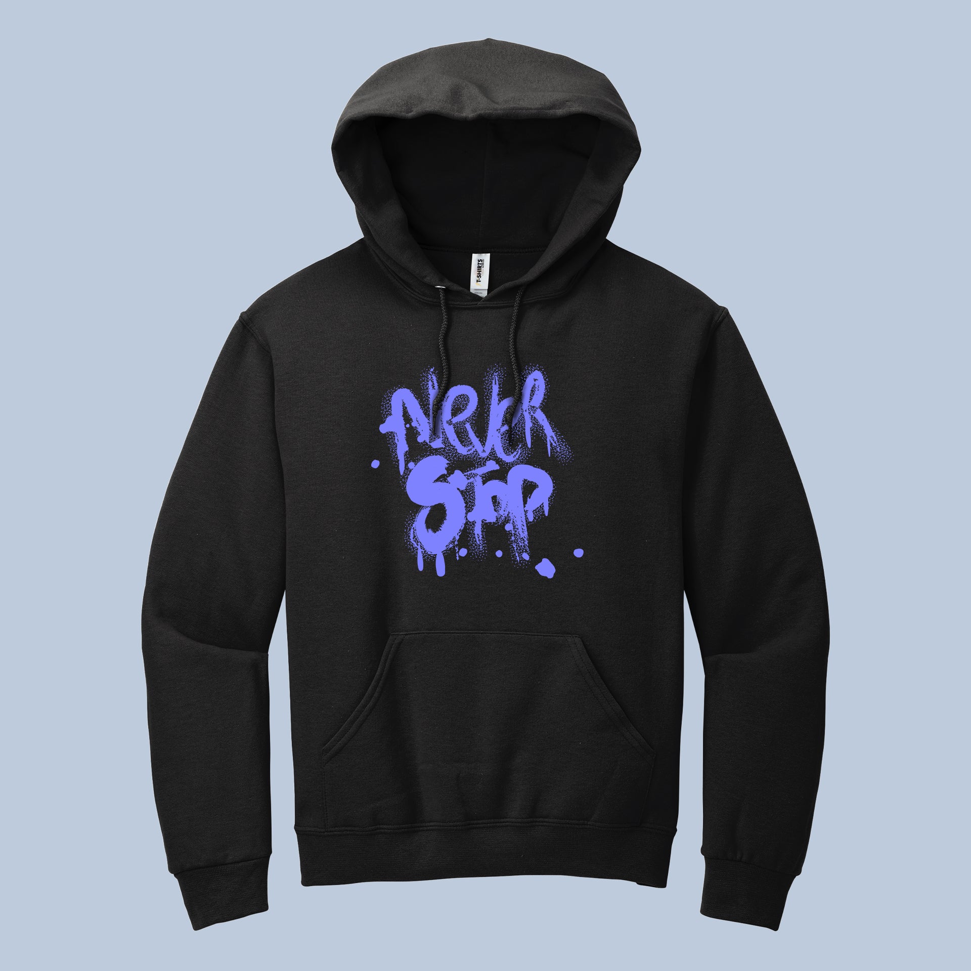 Never Stop Graffiti-Style Statement Hoodie