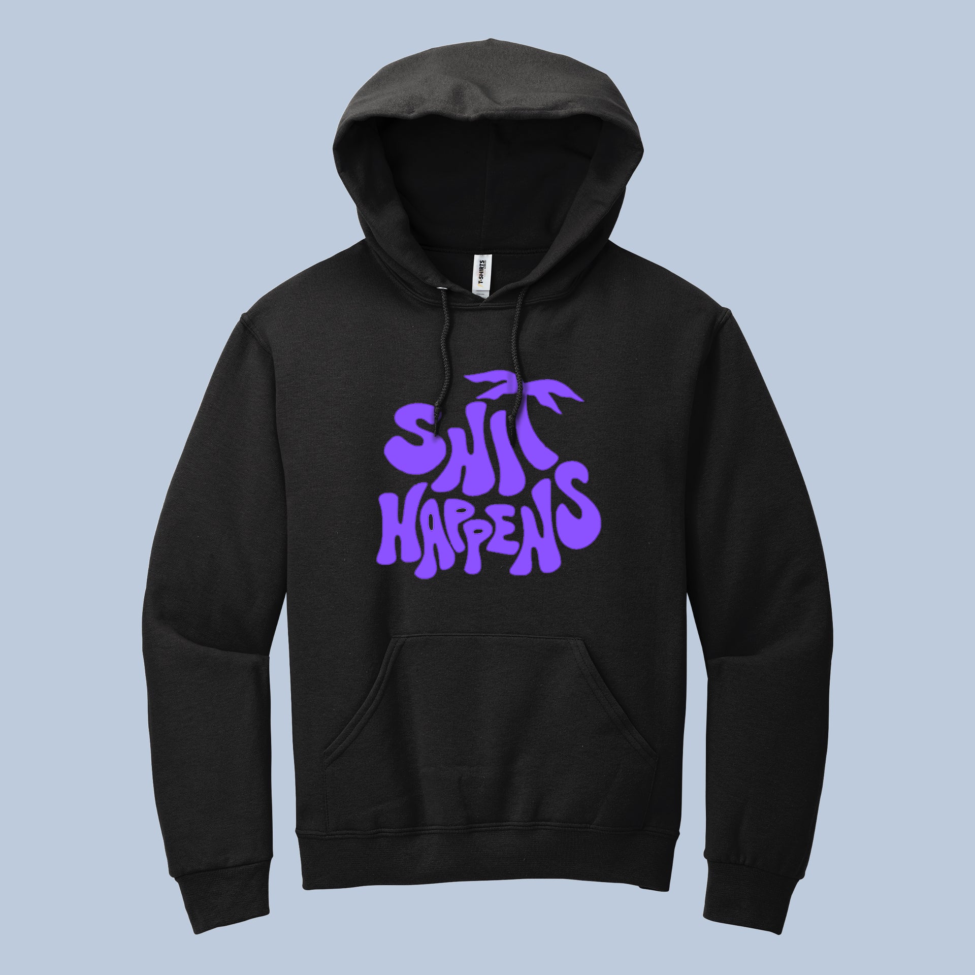 Shit Happens Hoodie – Funny Graphic Unisex Hoodie, Sarcastic Humor Sweatshirt