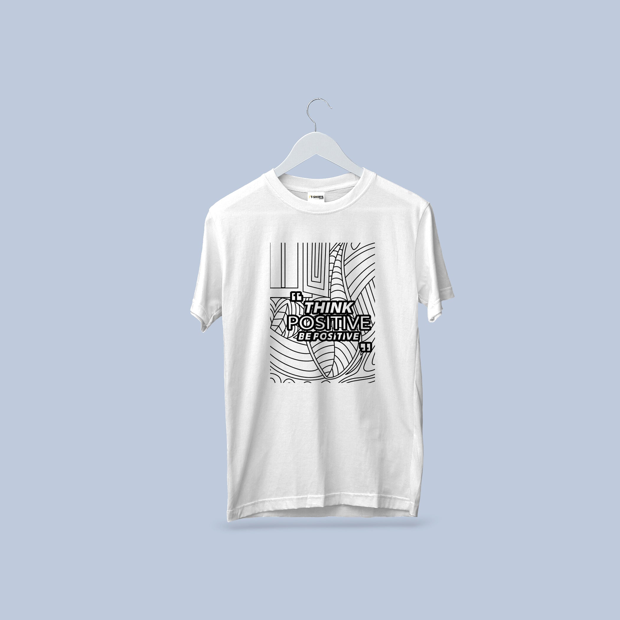 Think Positive, Be Positive Abstract Graphic T-Shirt