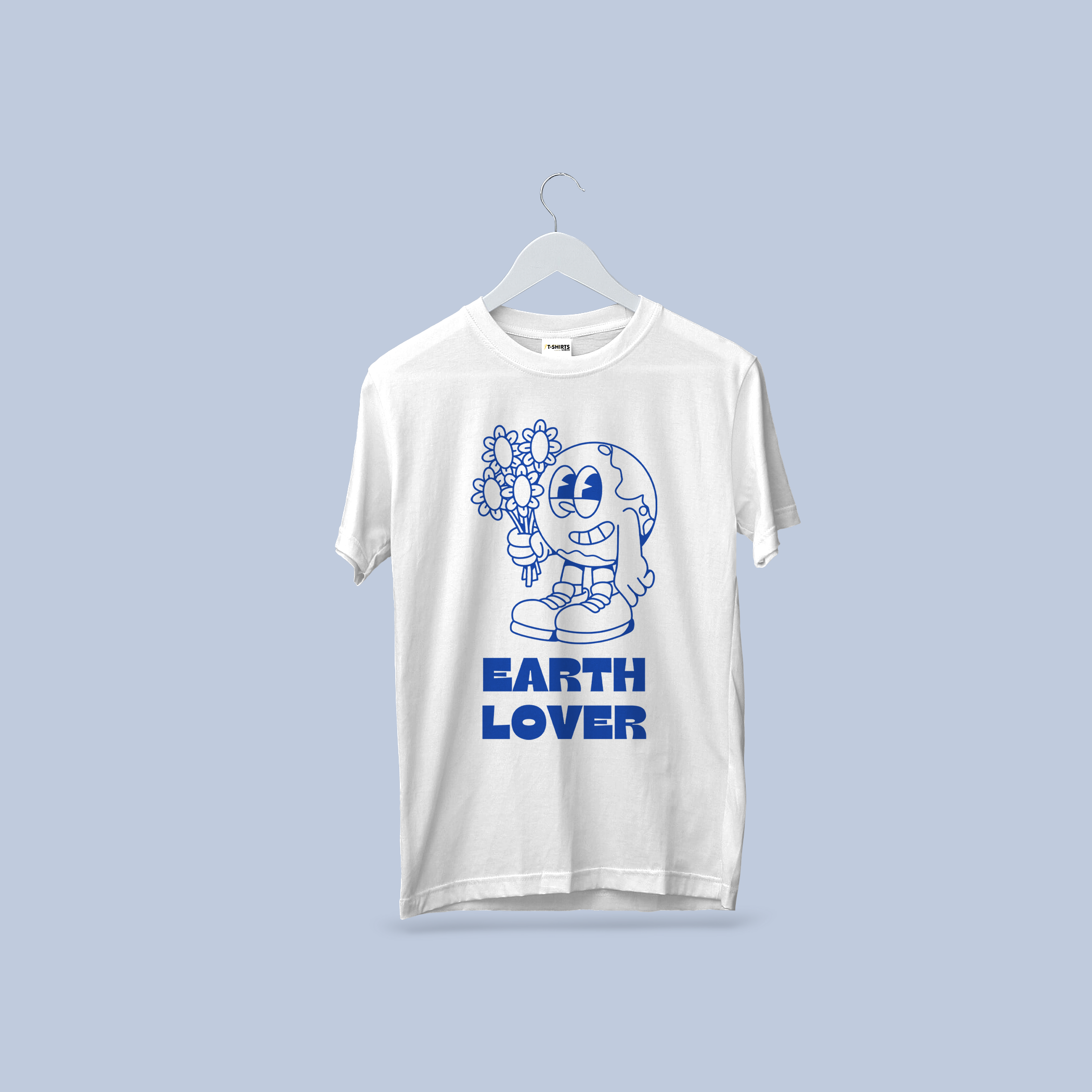 Earth Lover Retro Planet Graphic T-Shirt | Eco-Friendly Style