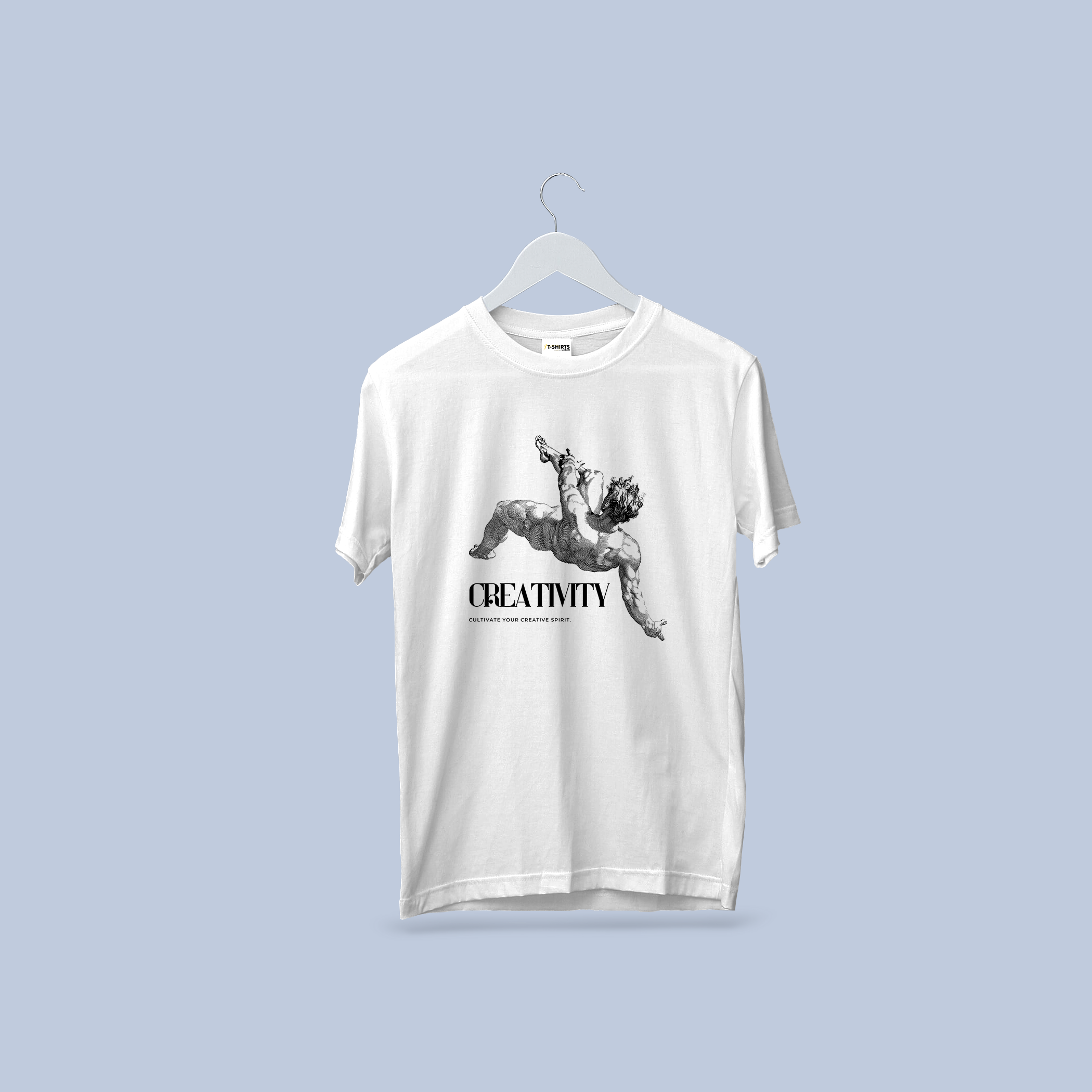 Creativity Angel Renaissance Graphic T-Shirt | Artistic Inspiration Tee