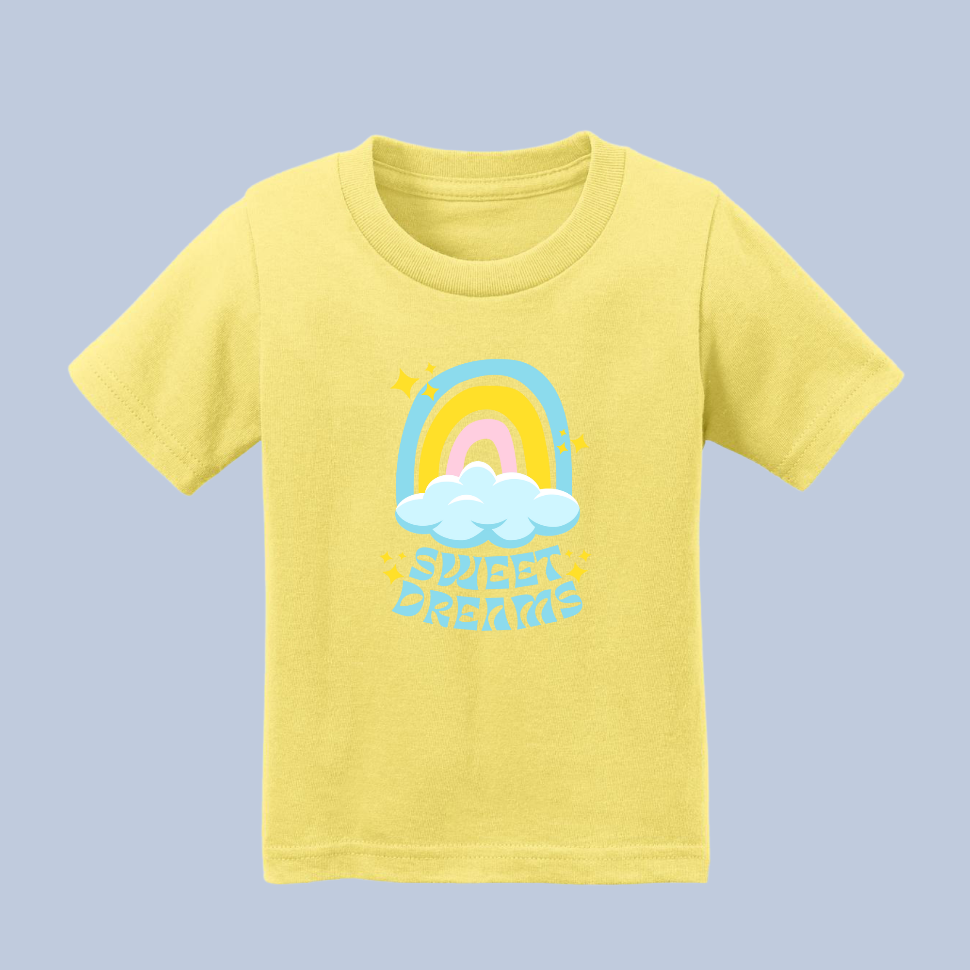 Sweet Dreams Rainbow & Clouds Baby & Toddler T-Shirt 9