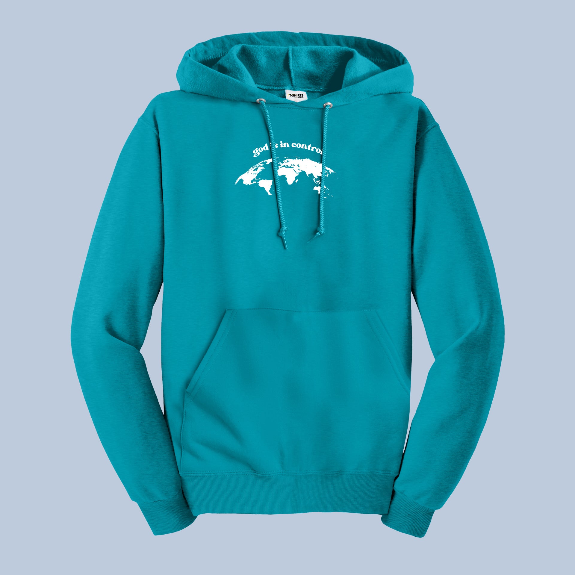 God is in Control World Map Hoodie