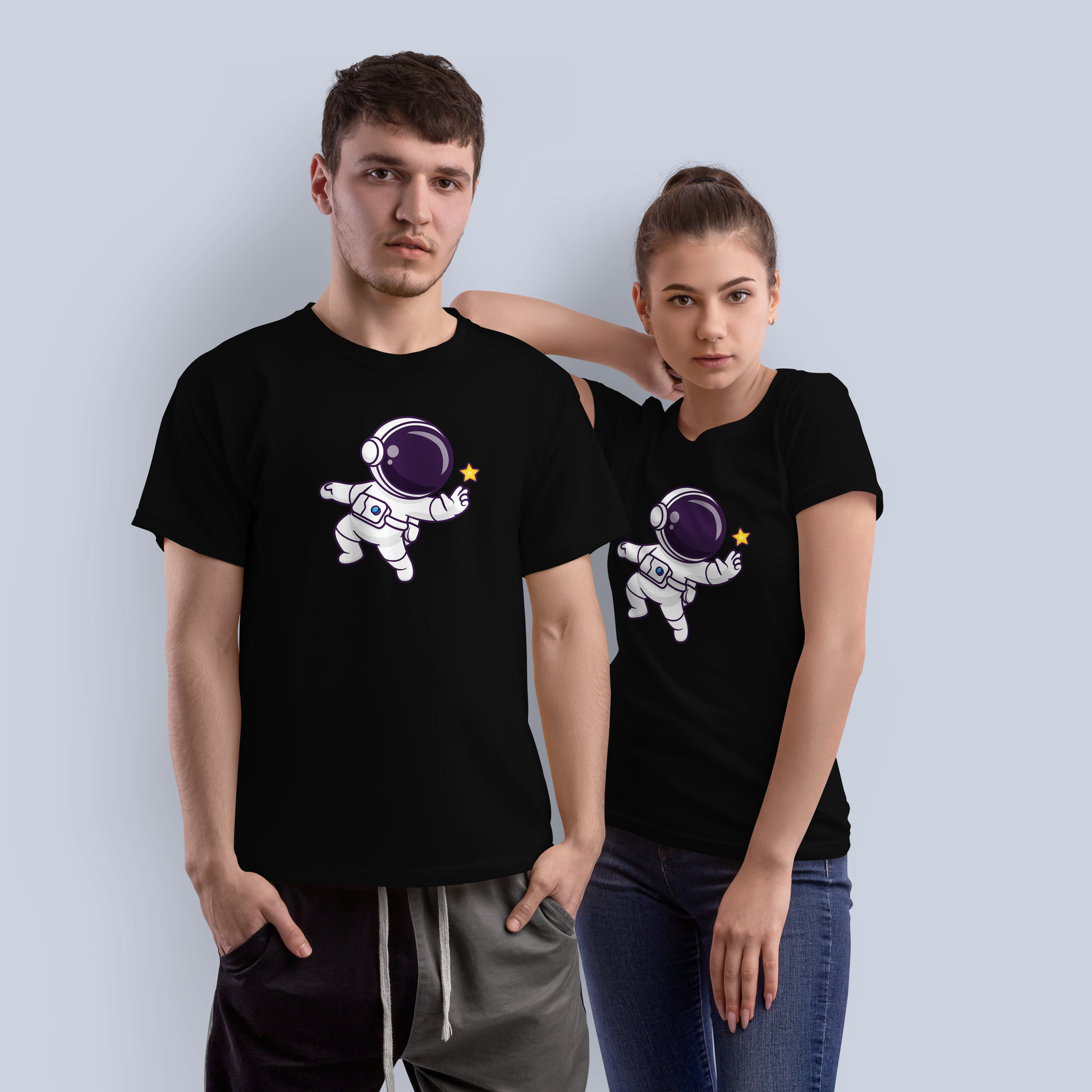 Cute Astronaut Reaching for a Star T-Shirt