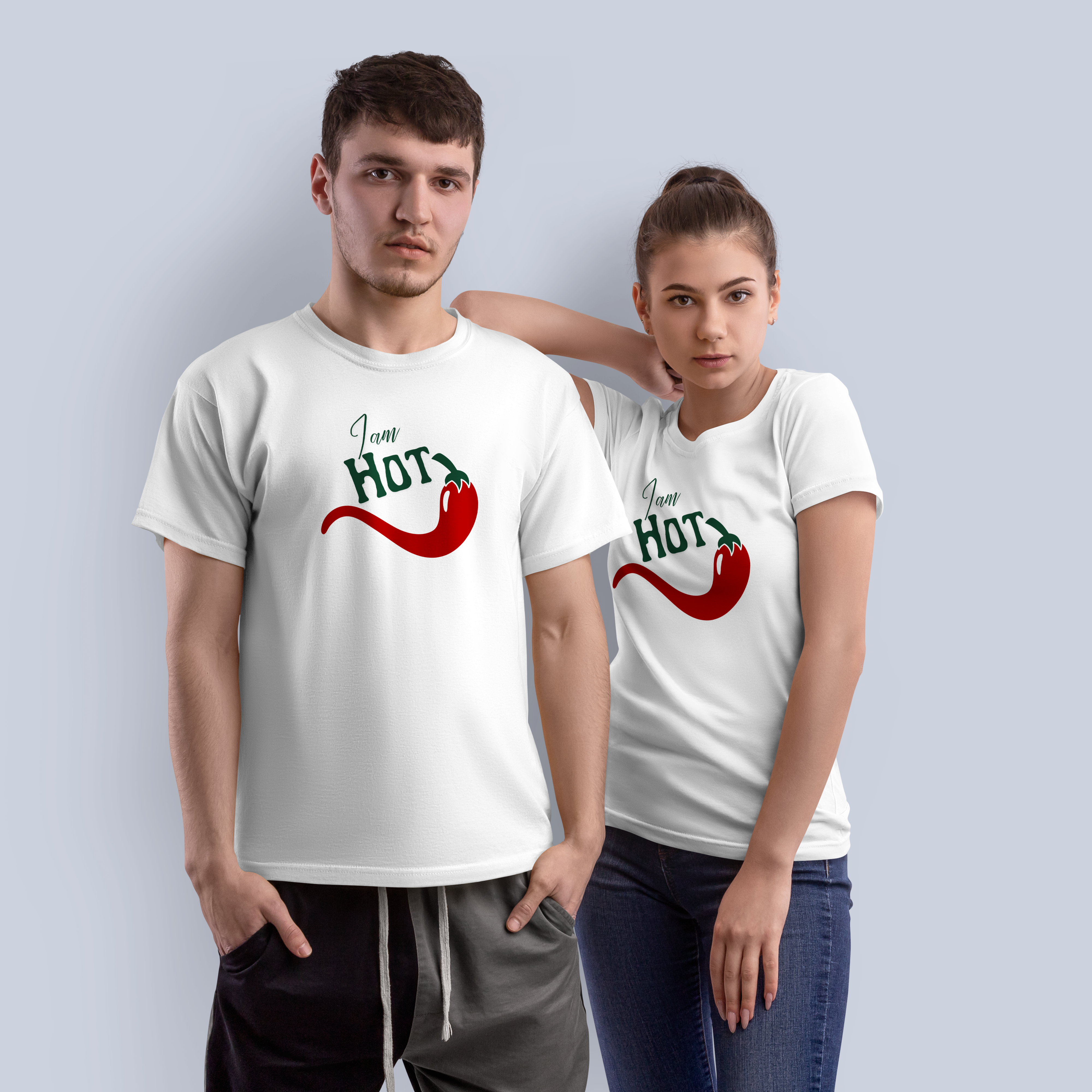 I Am HOT Chili Pepper Graphic T-Shirt 7
