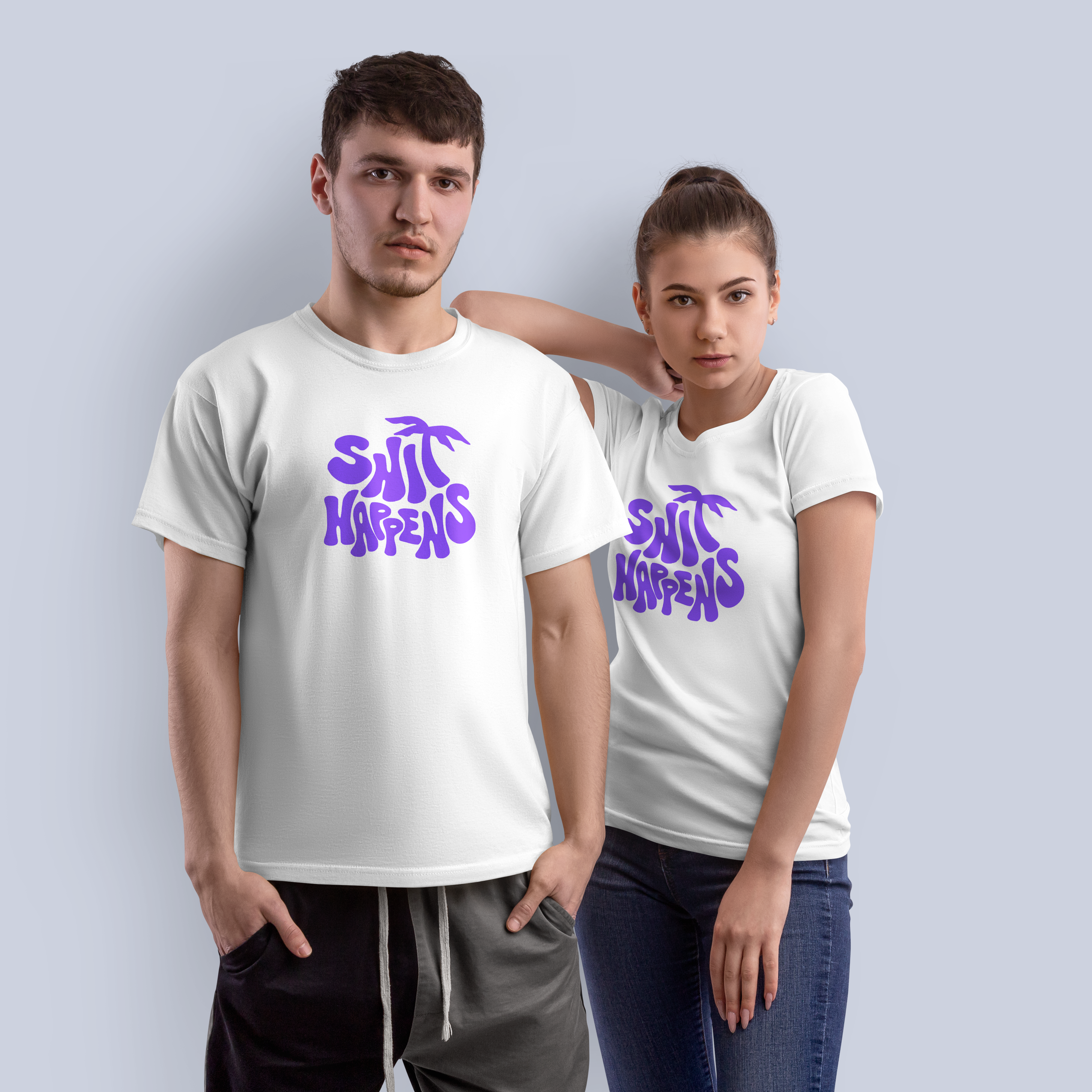 Shit Happens T-Shirt – Funny Chill Graphic Tee with Retro Vibes