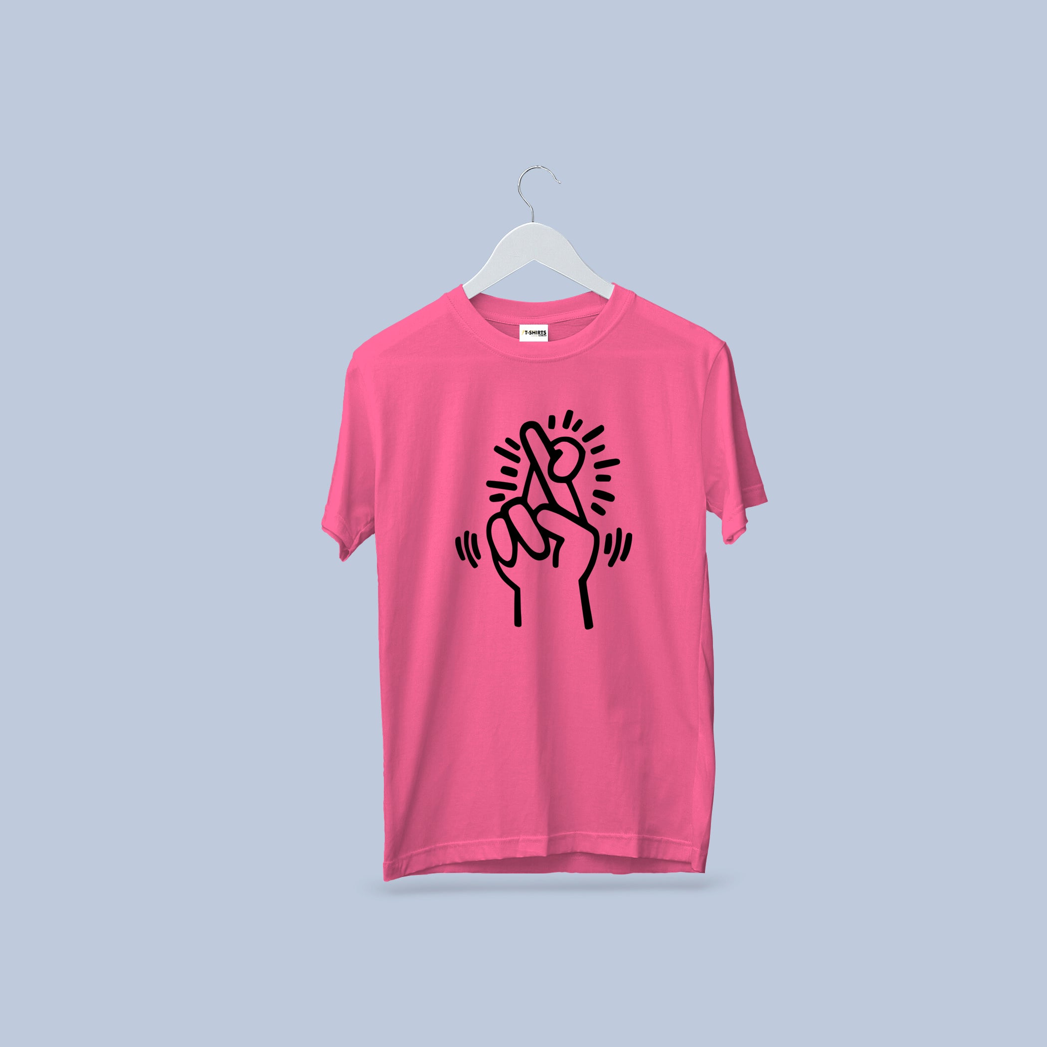 Fingers Crossed Hope & Luck Graphic T-Shirt | Street Art Style Tee 3