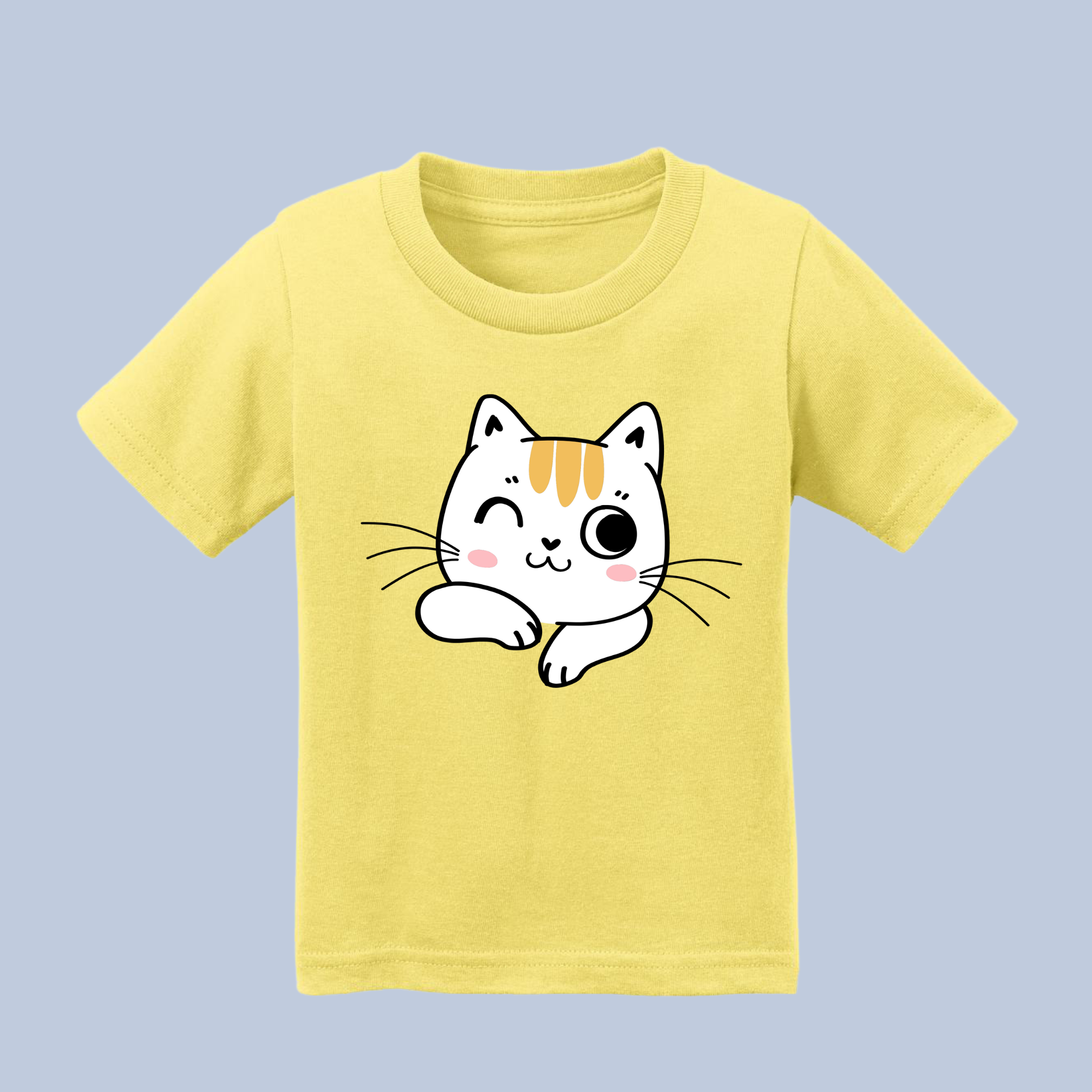 Winking Cute Cat Baby & Toddler T-Shirt 10