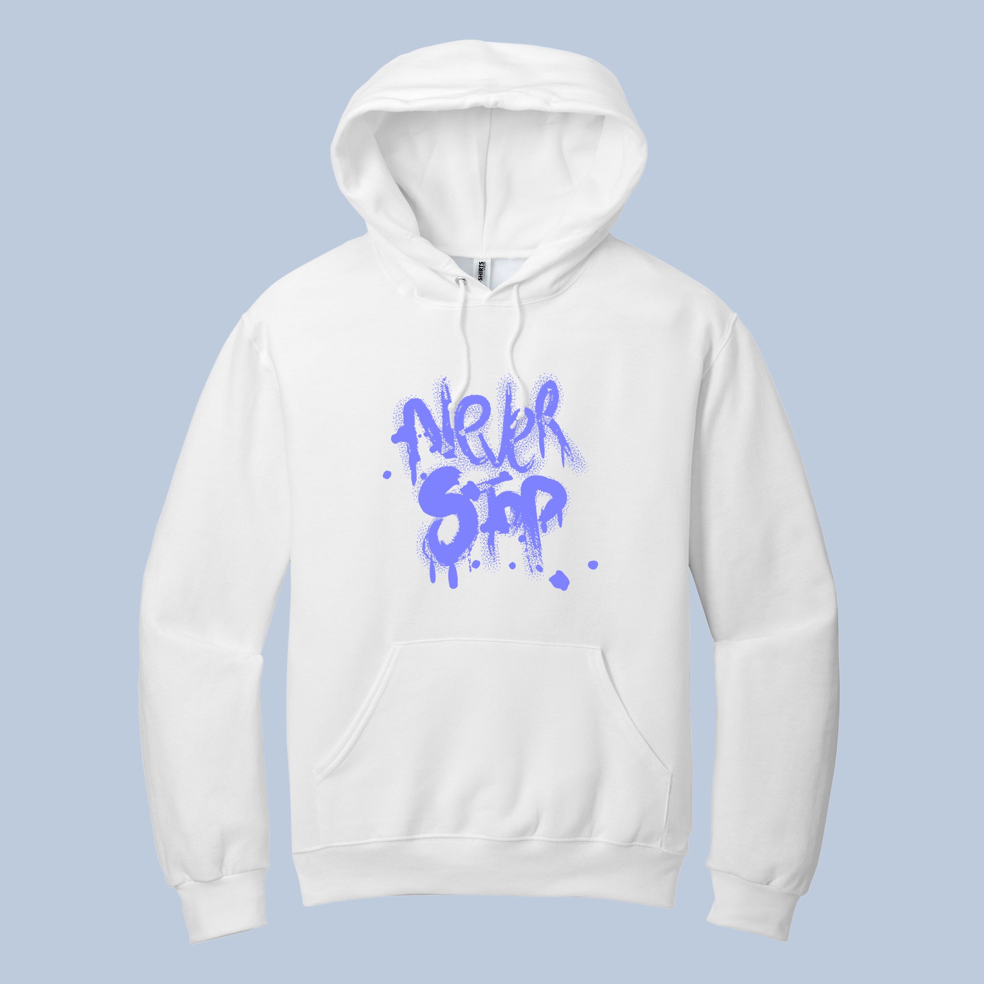 Never Stop Graffiti-Style Statement Hoodie